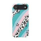 Pastel Leopard Print Glitter Phone Case