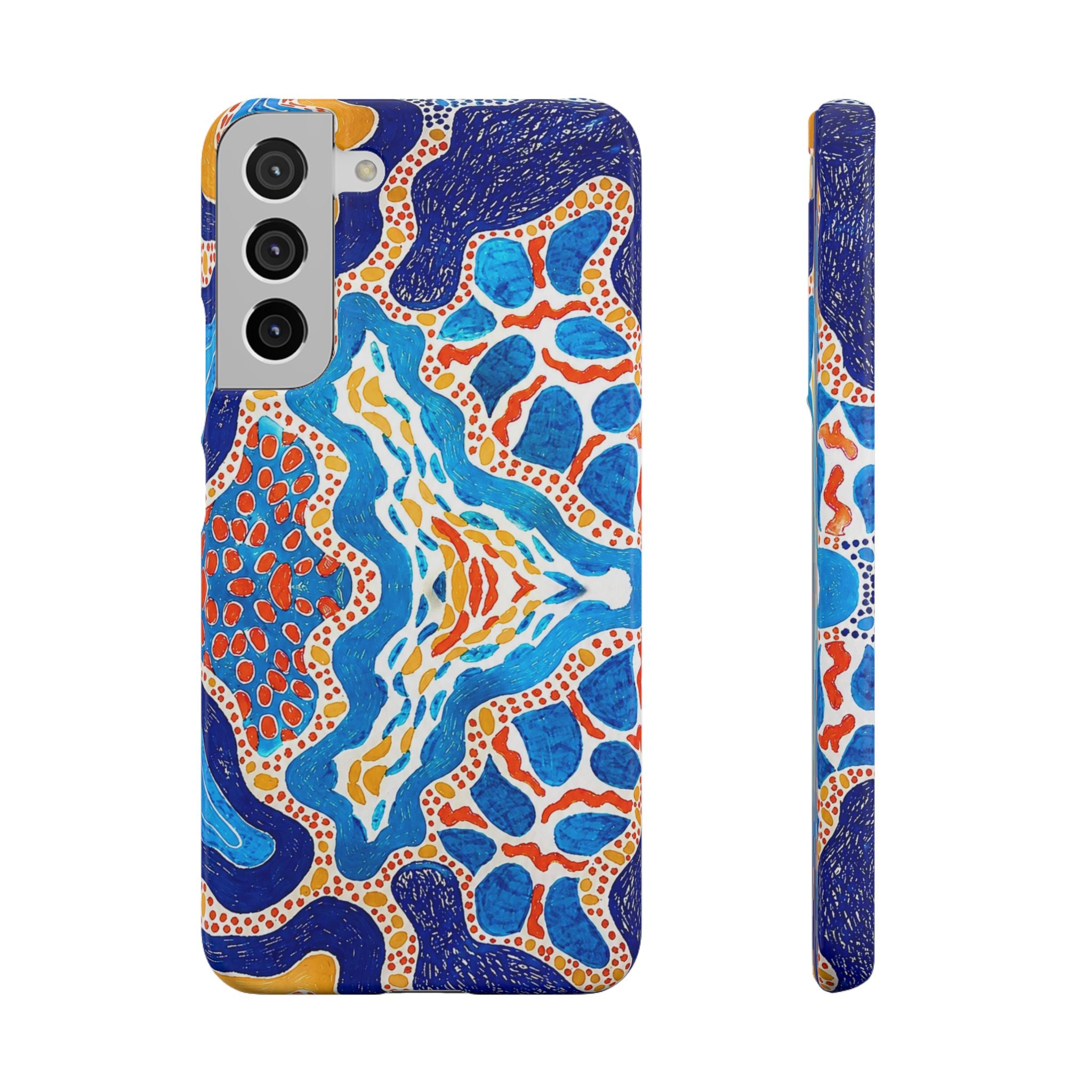Abstract Blue Pattern Phone Case
