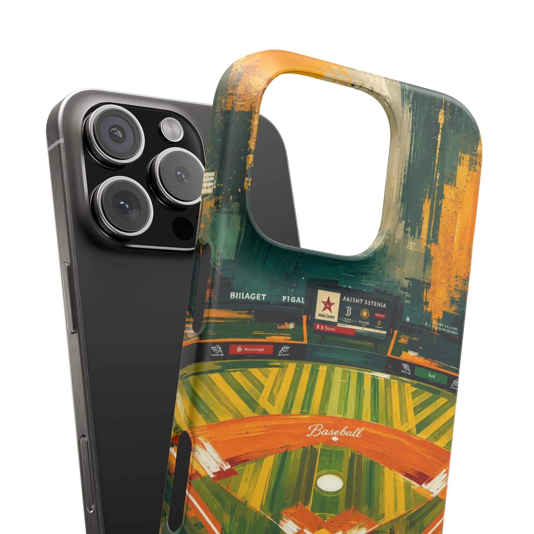 Abstract Baseball Stadium Phone Case