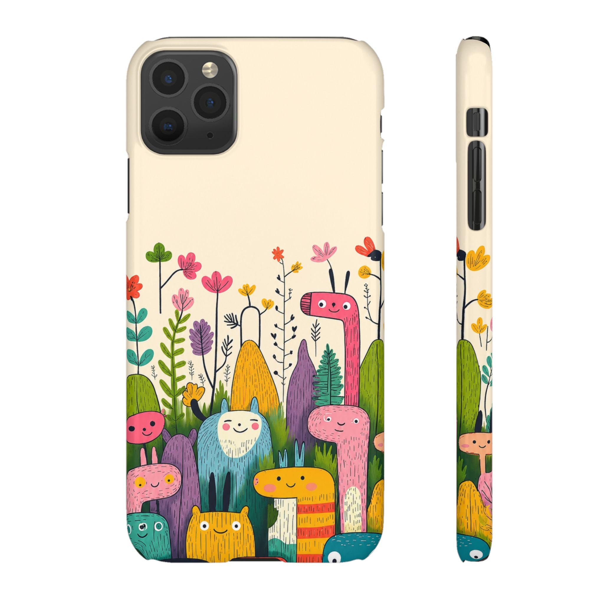 Cute Monster Garden Phone Case