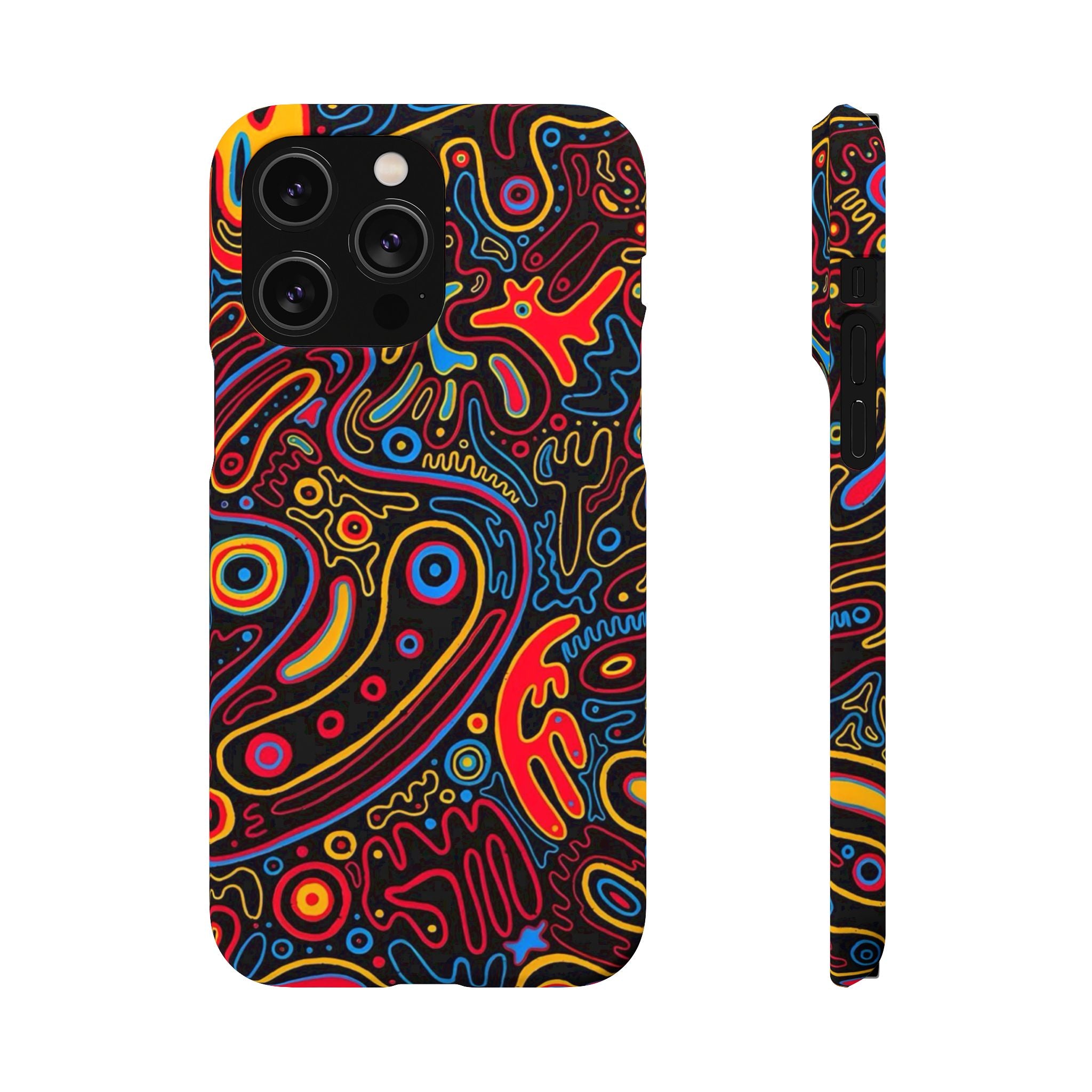 Neon Maze Phone Case