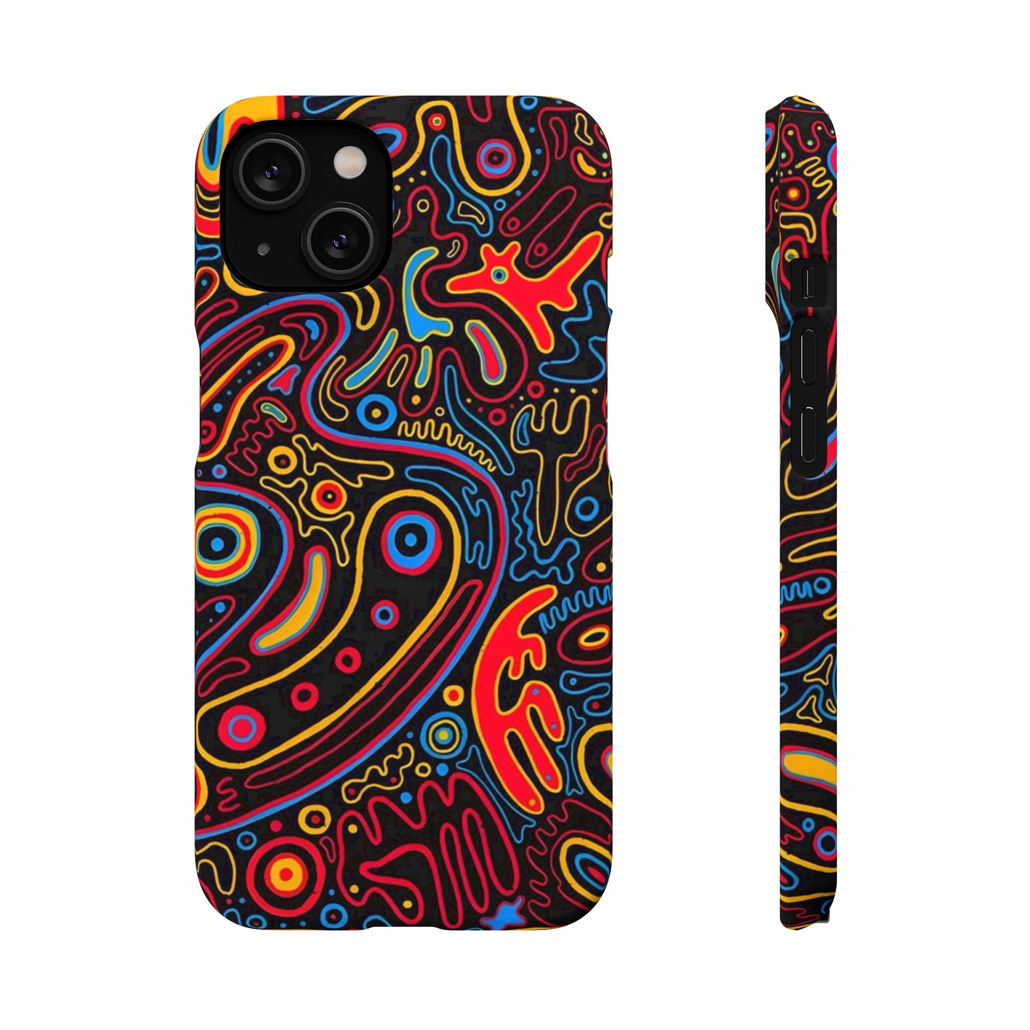 Neon Maze Phone Case