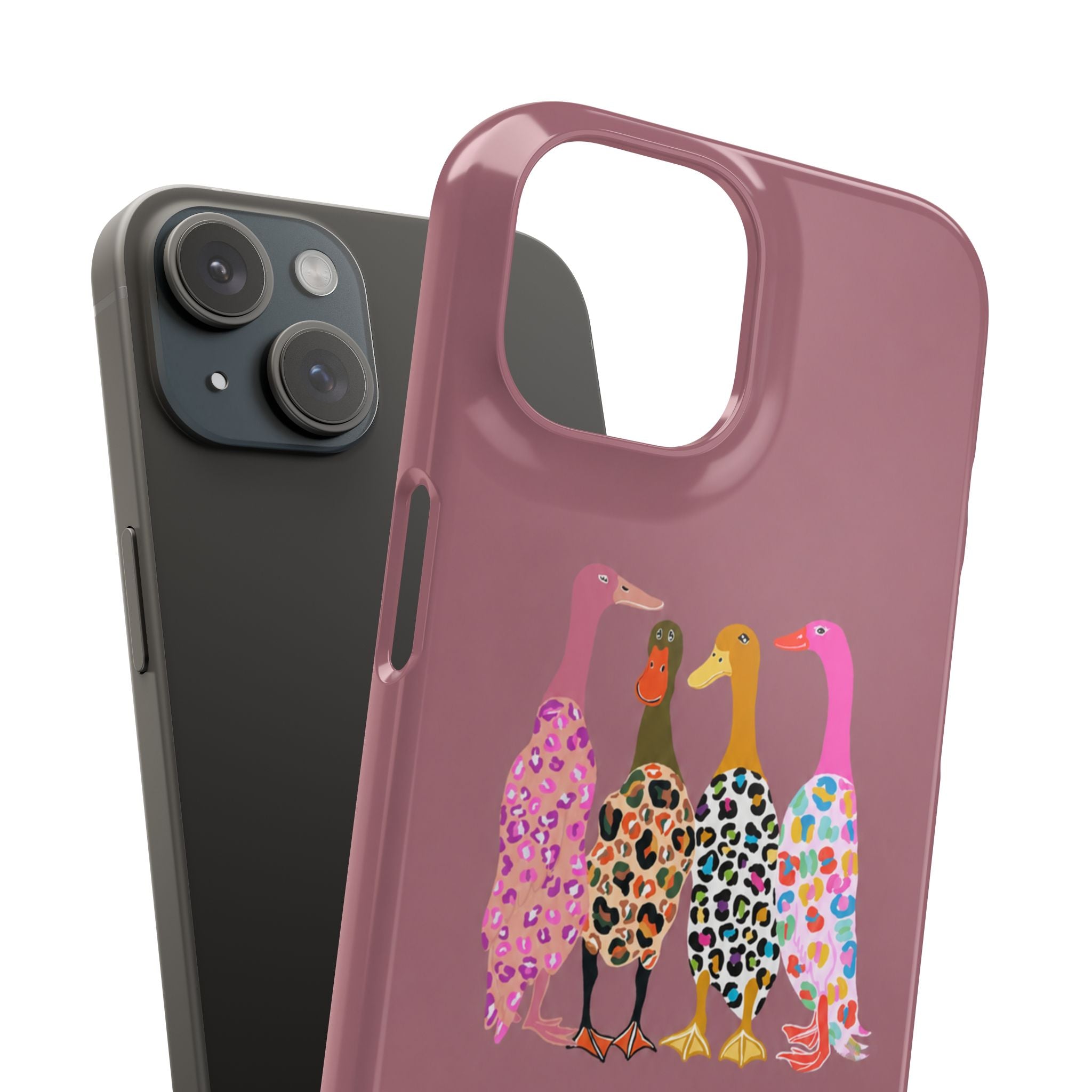 Colorful Leopard Ducks Phone Case