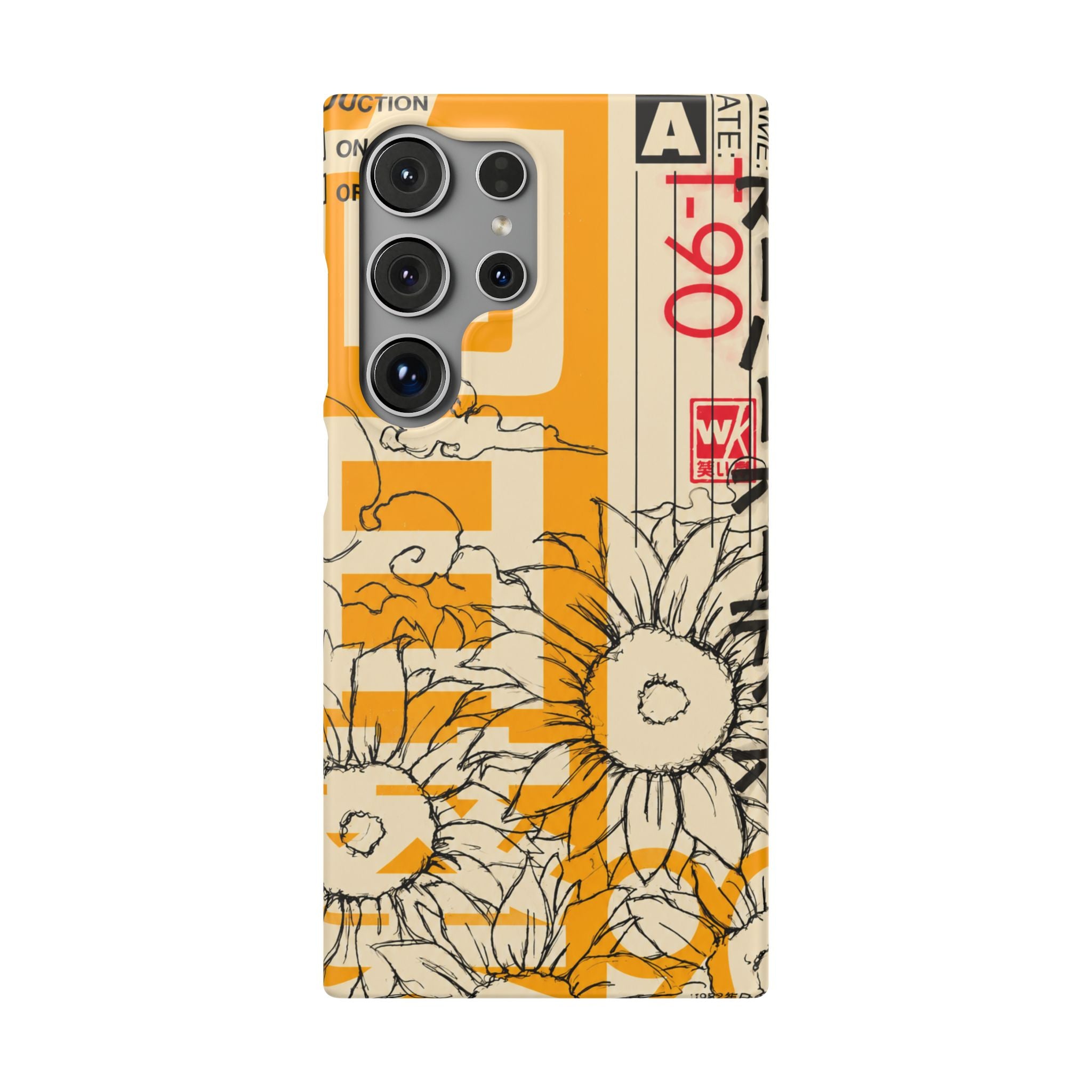 Retro Cassette Floral Phone Case