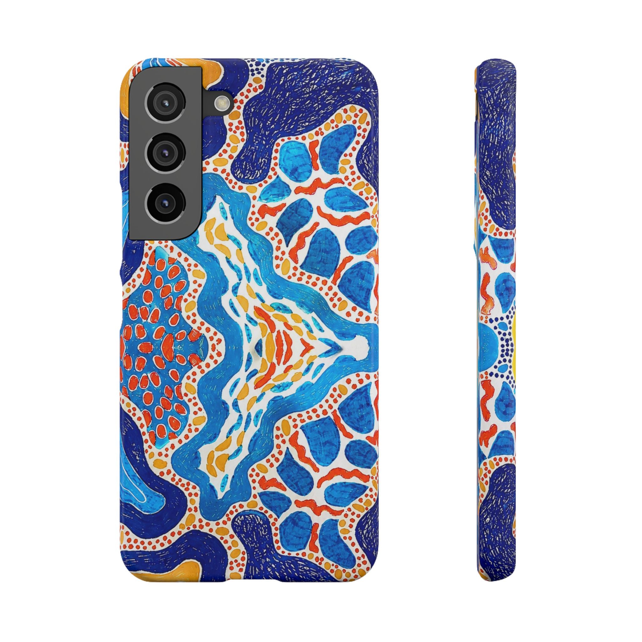 Abstract Blue Pattern Phone Case