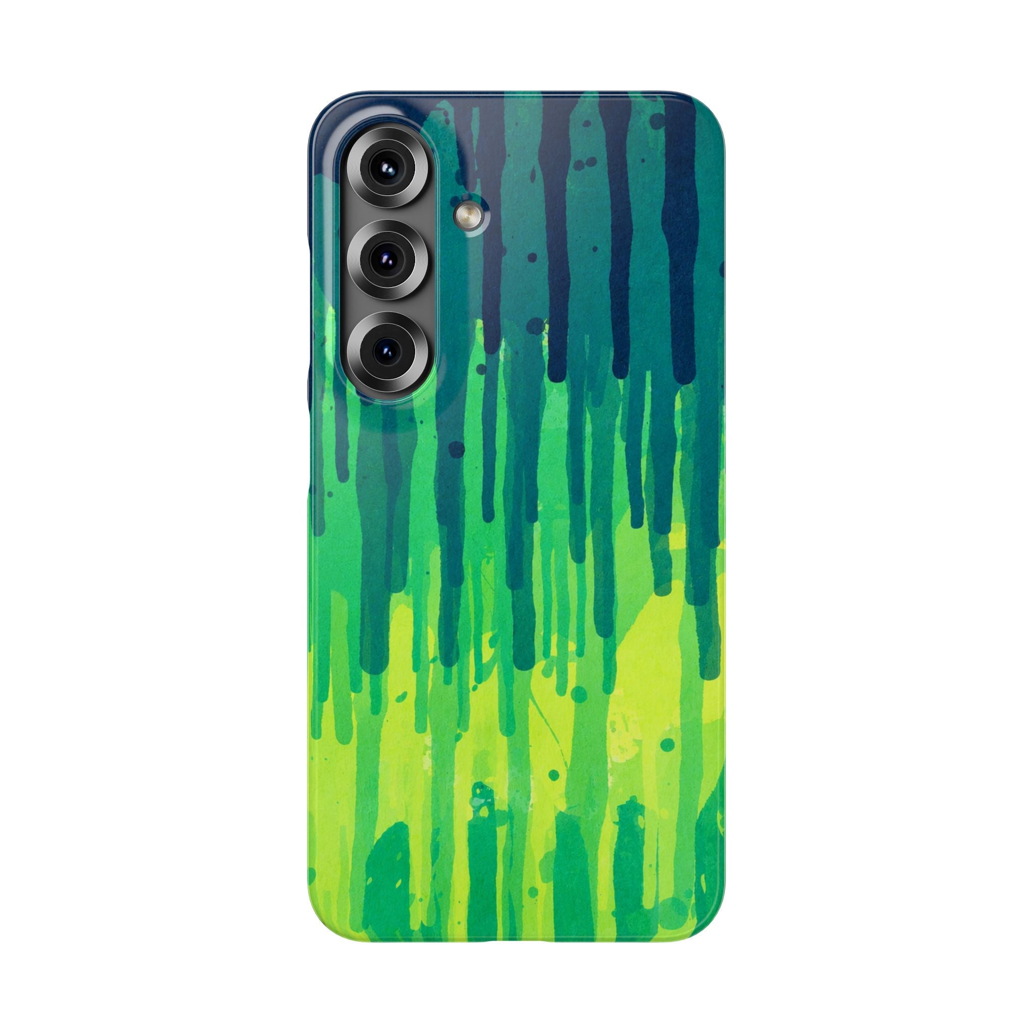 Liquid Emerald – Abstract Drip Phone Case