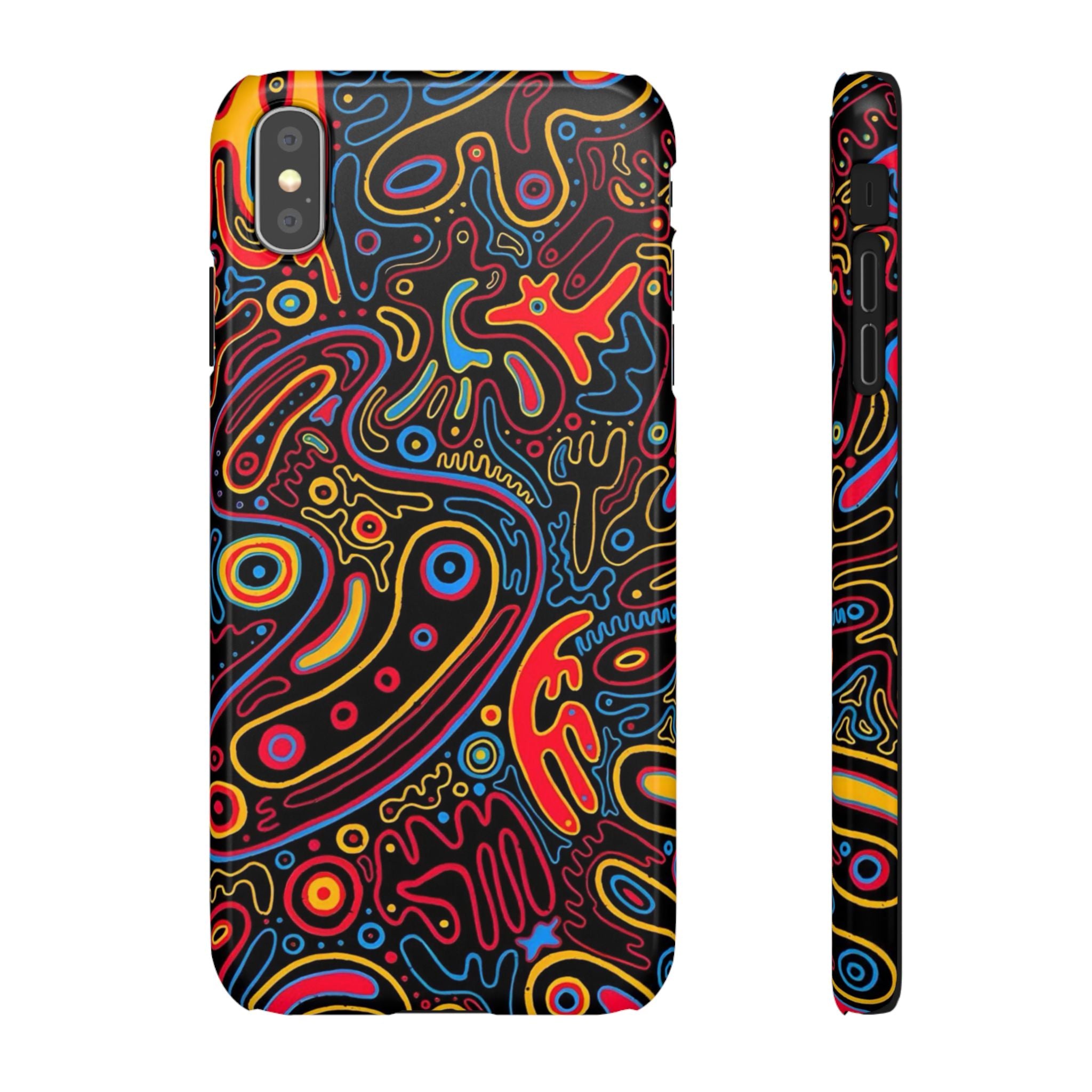 Neon Maze Phone Case