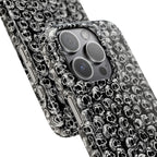 Black and White Skull Pattern Phone Case