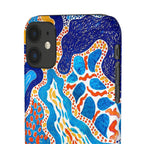 Abstract Blue Pattern Phone Case