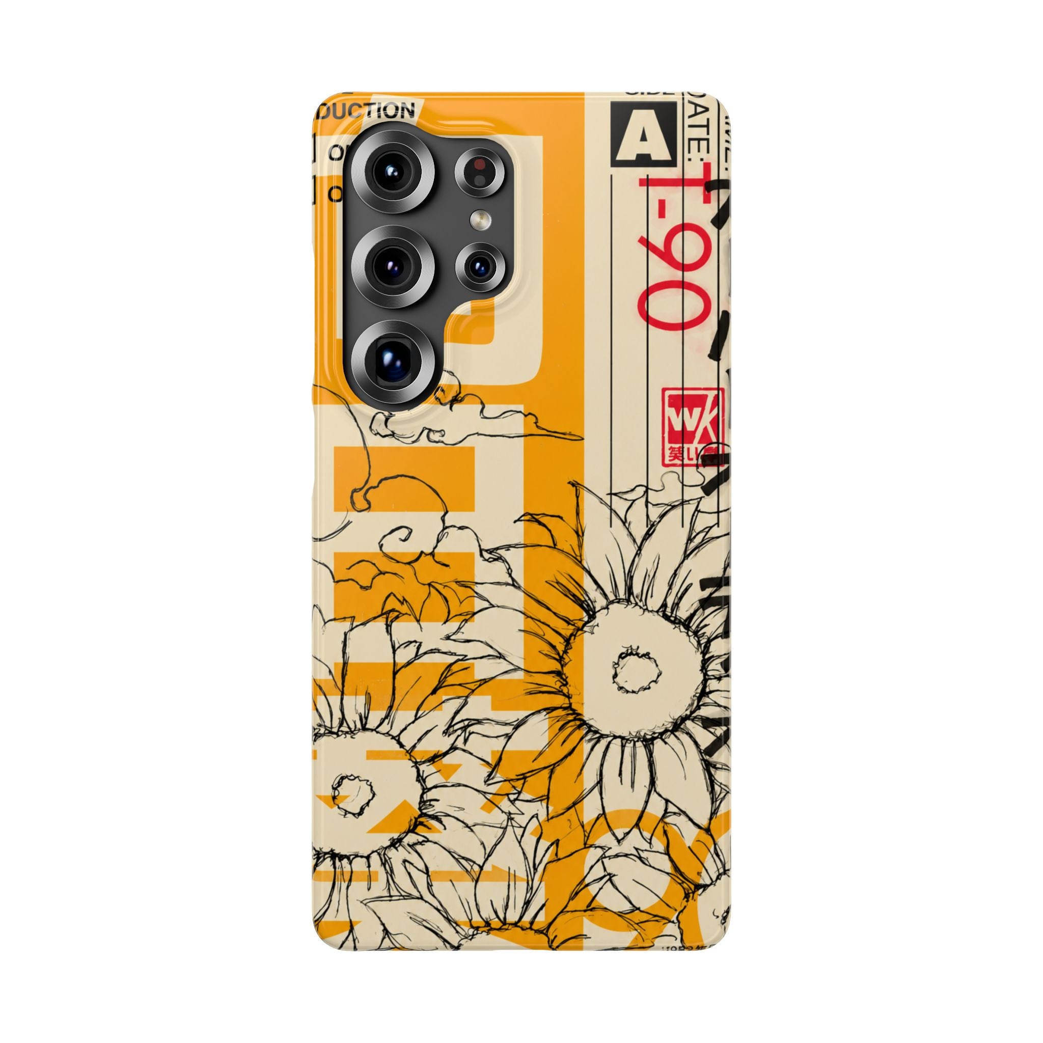 Retro Cassette Floral Phone Case