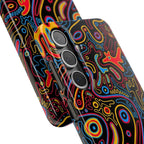 Neon Maze Phone Case