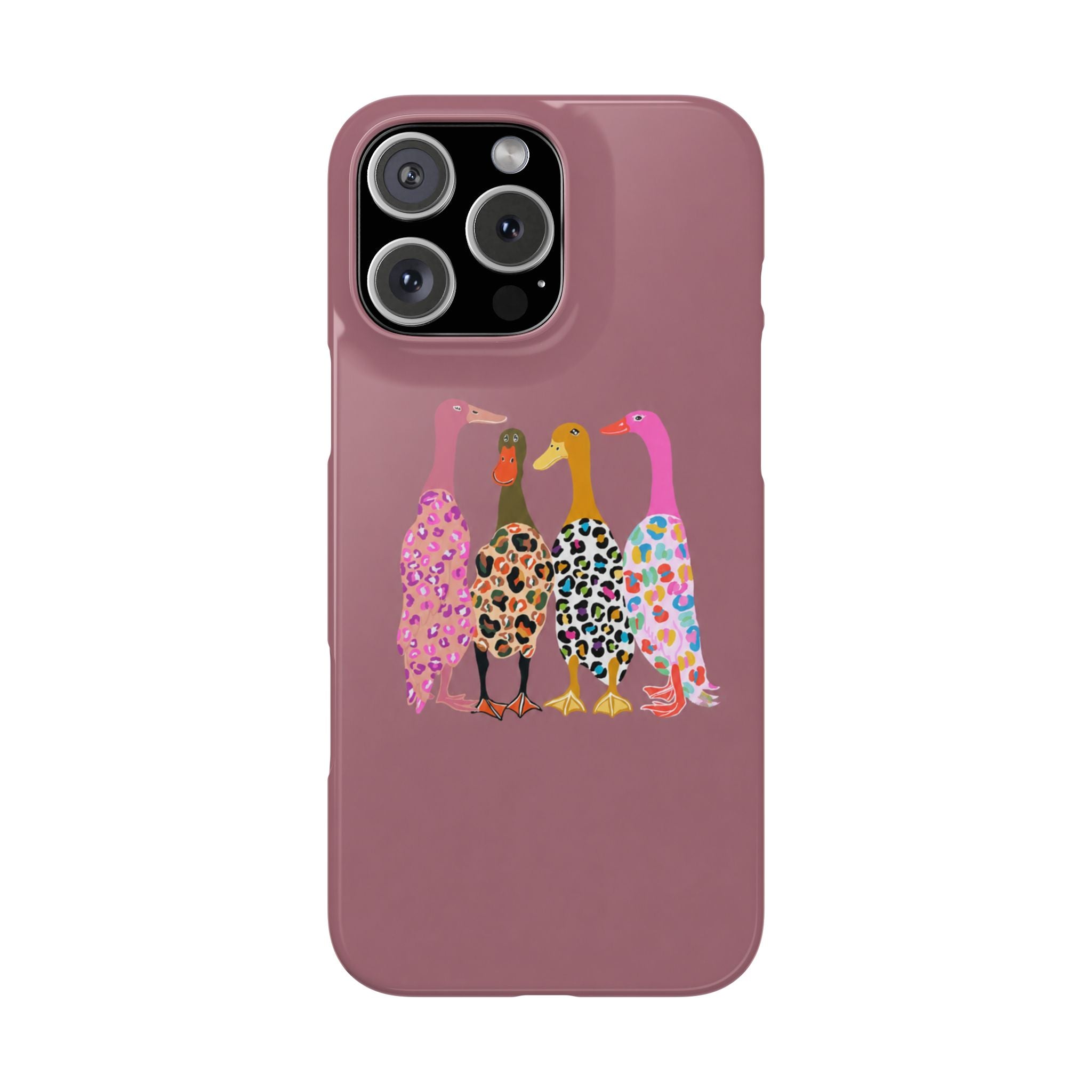 Colorful Leopard Ducks Phone Case