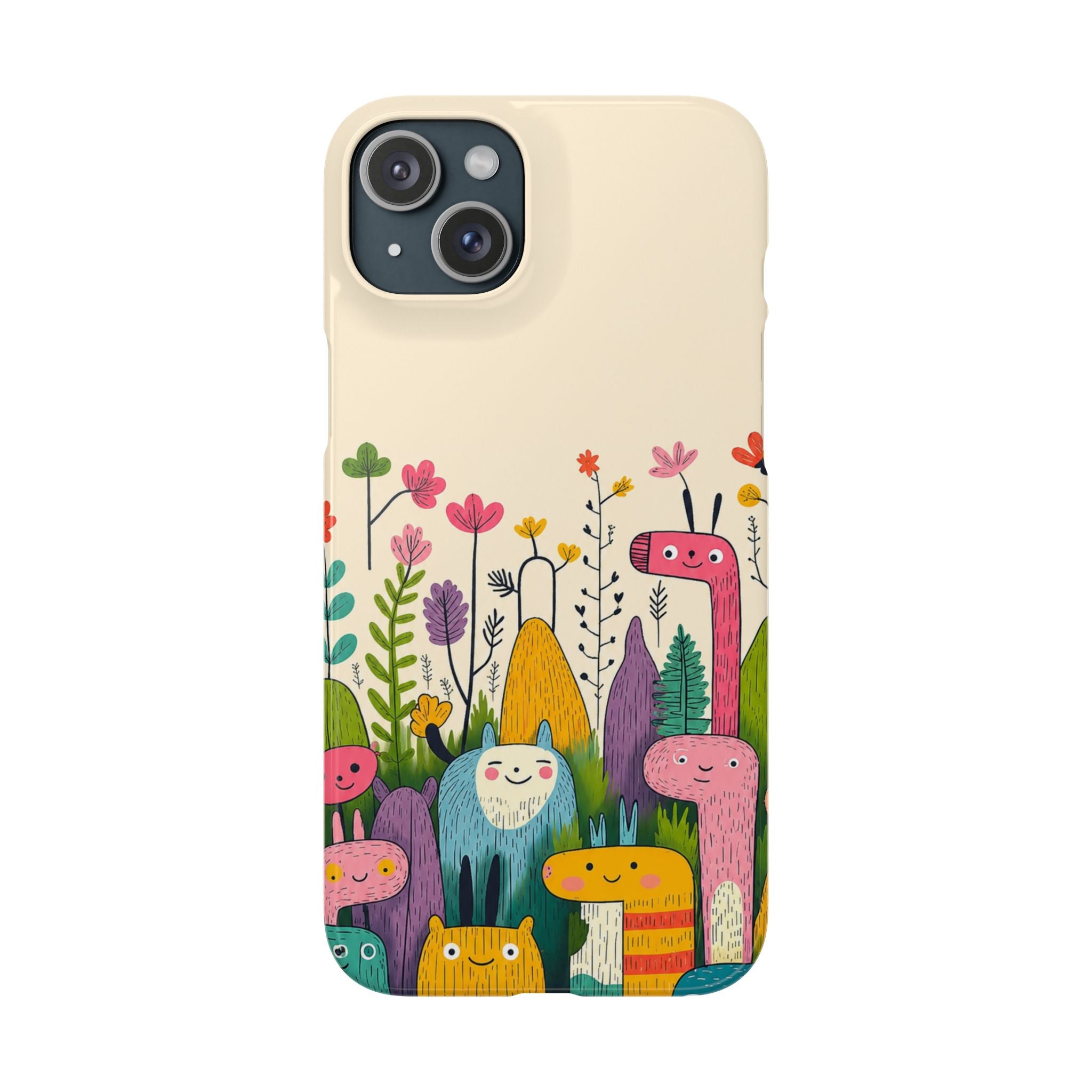 Cute Monster Garden Phone Case
