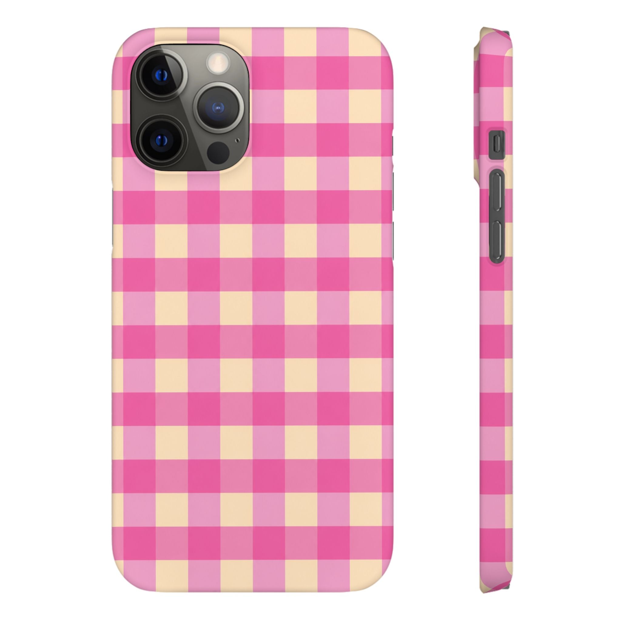 Pink Gingham Phone Case