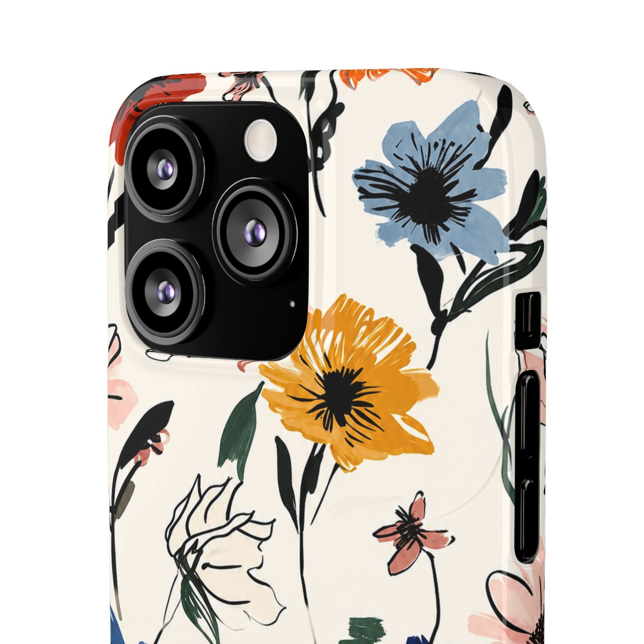 Wildflower Sketch Phone Case
