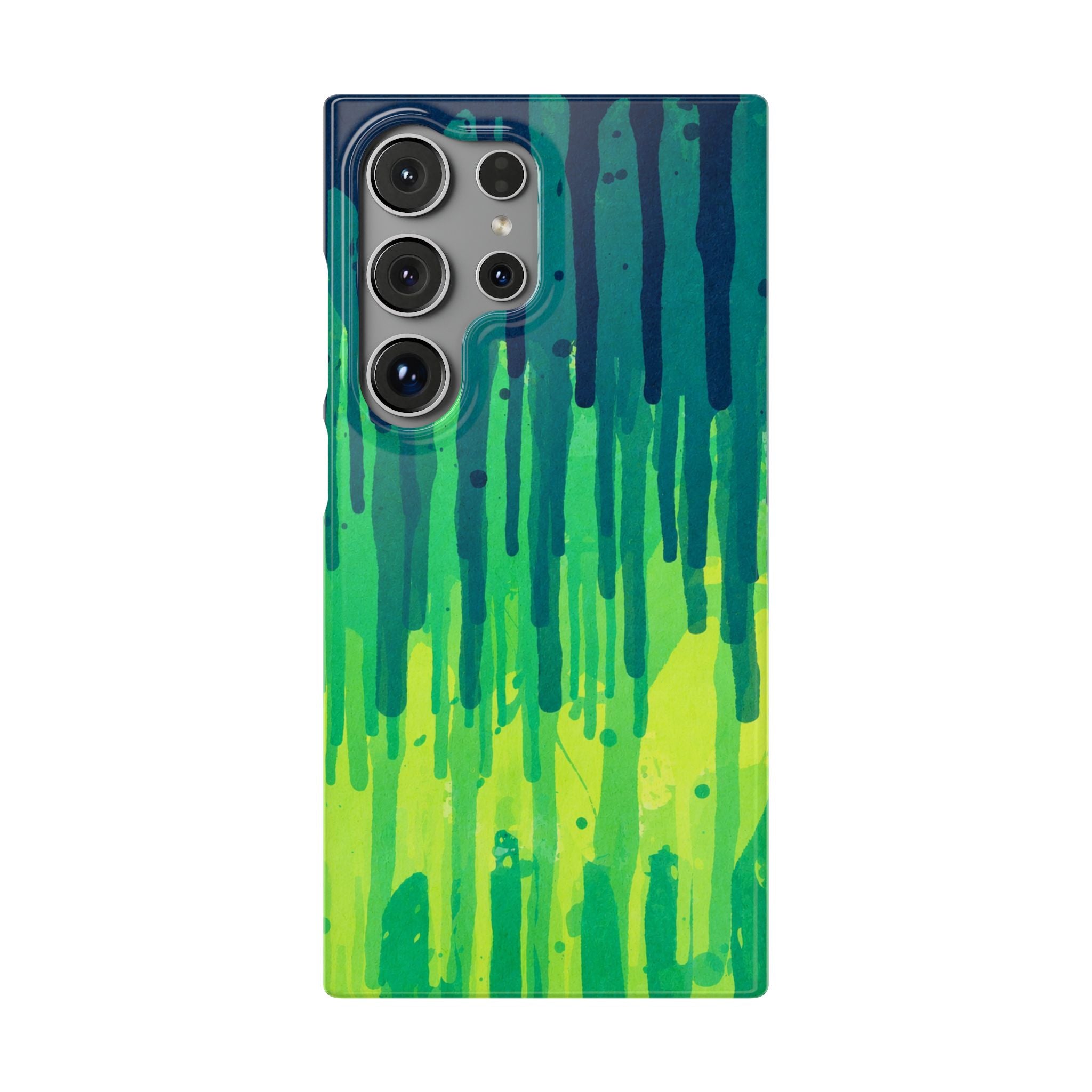 Liquid Emerald – Abstract Drip Phone Case