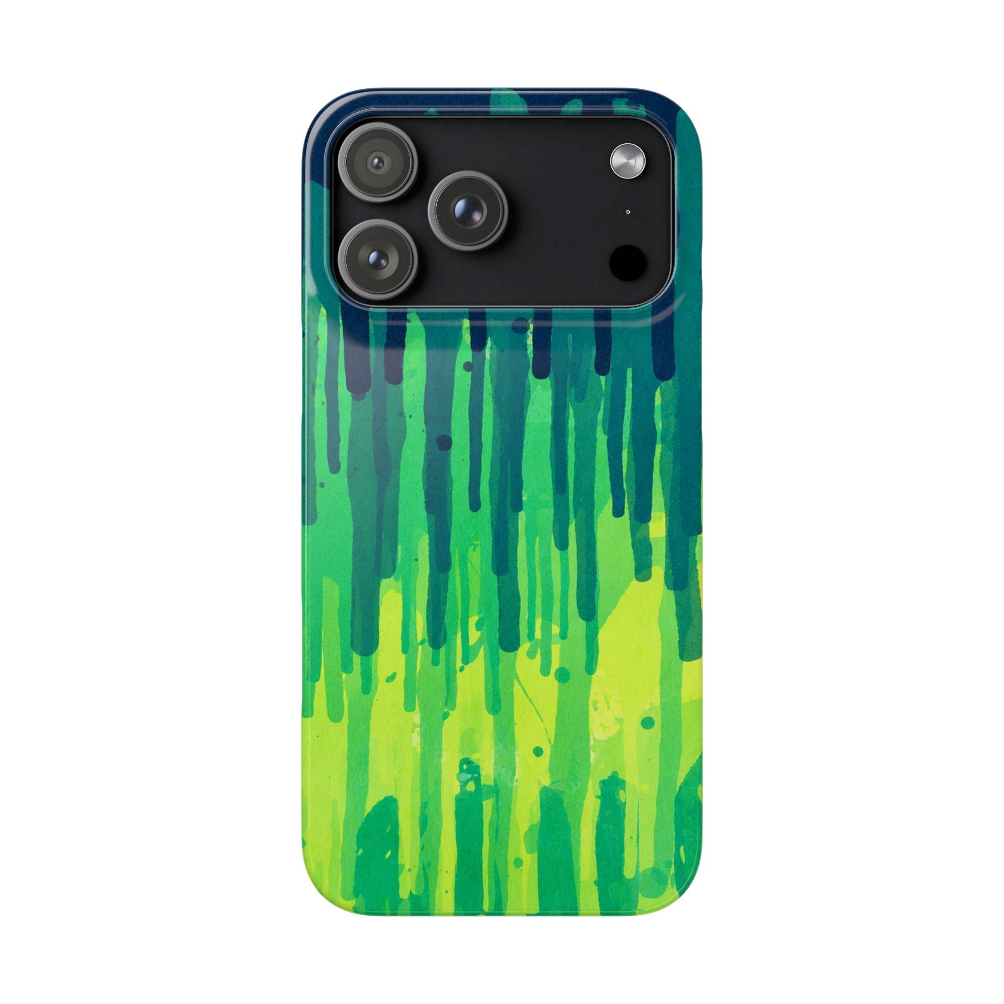 Liquid Emerald – Abstract Drip Phone Case