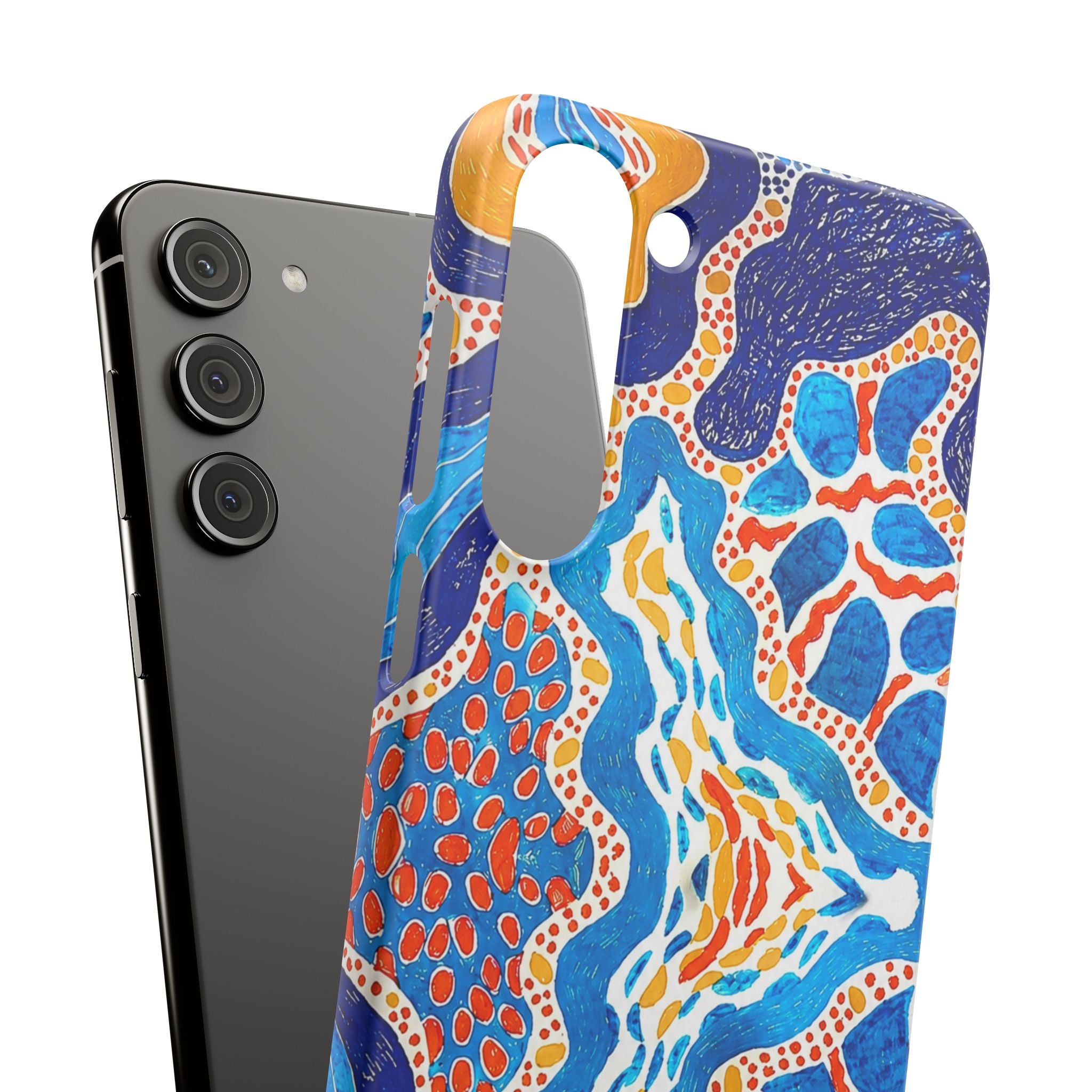 Abstract Blue Pattern Phone Case