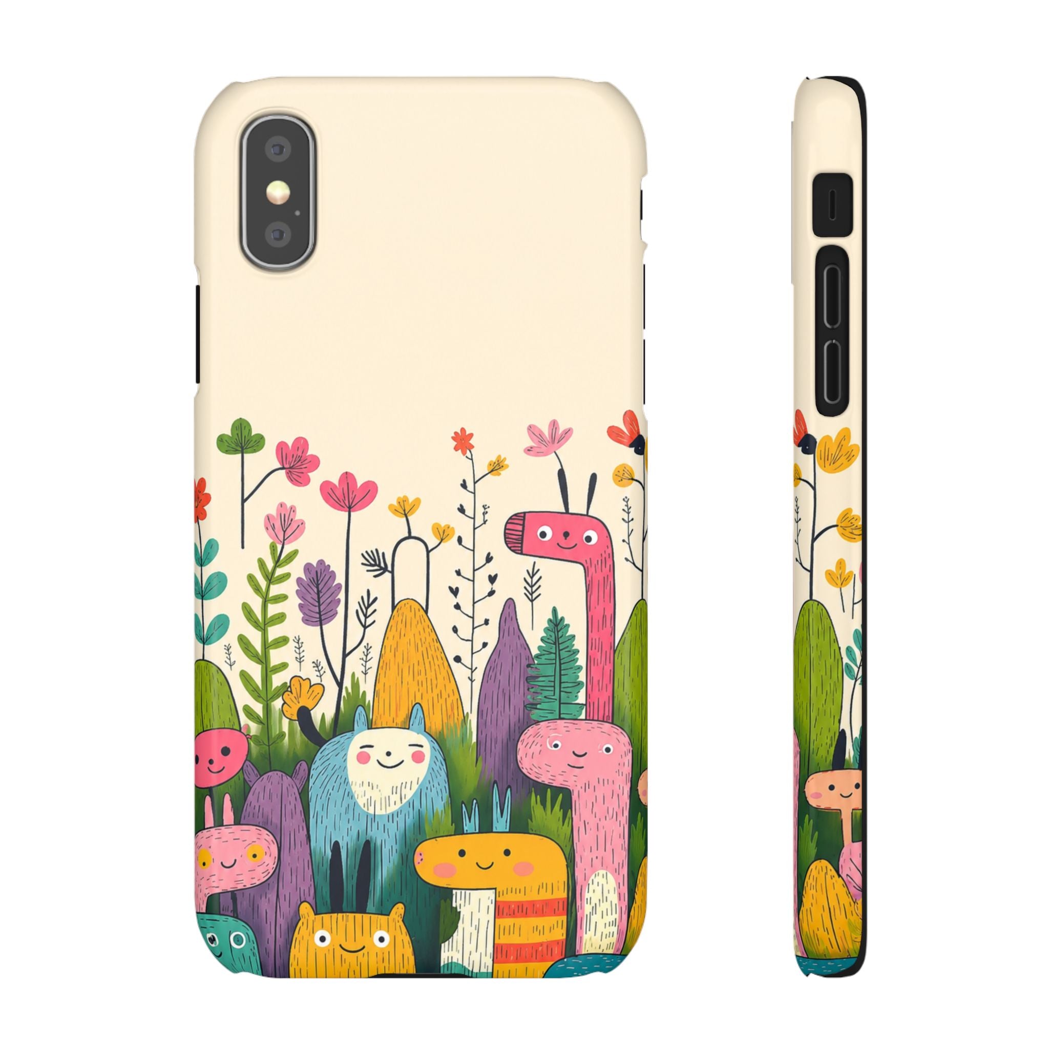 Cute Monster Garden Phone Case