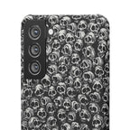Black and White Skull Pattern Phone Case
