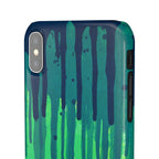 Liquid Emerald – Abstract Drip Phone Case