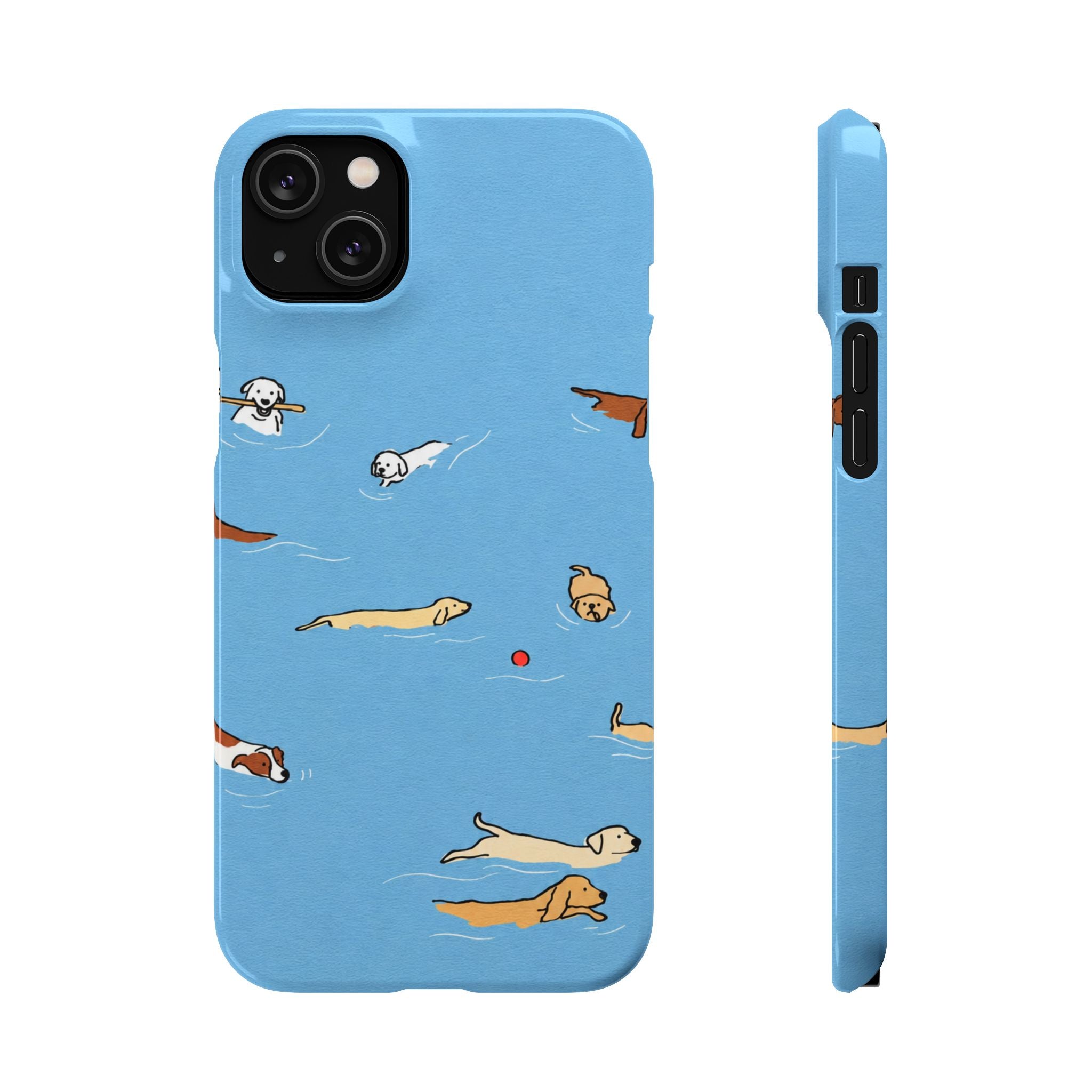Swimming Dogs Phone Case