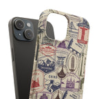 Vintage Travel Stamps Phone Case