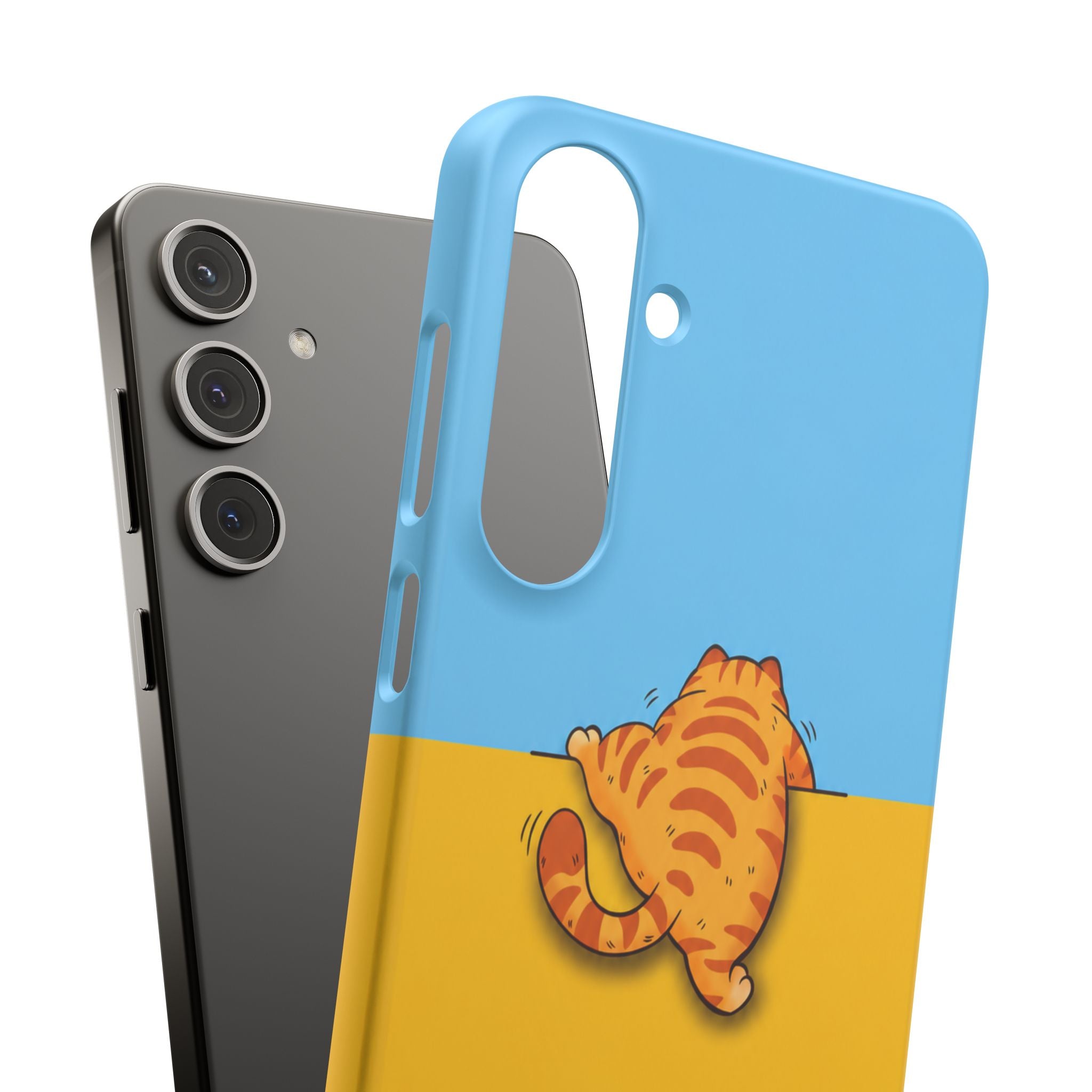 Peekaboo Orange Cat Phone Case