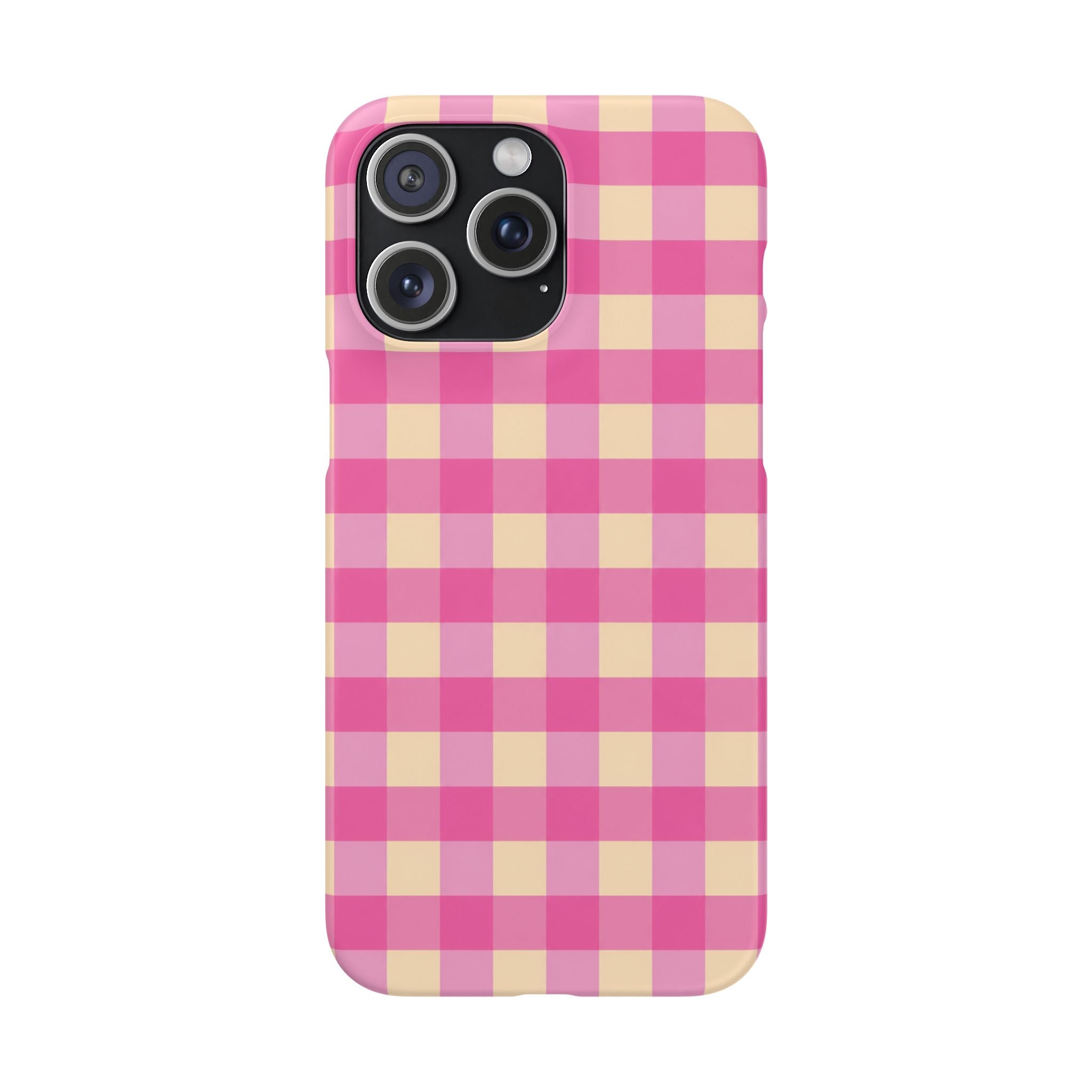 Pink Gingham Phone Case