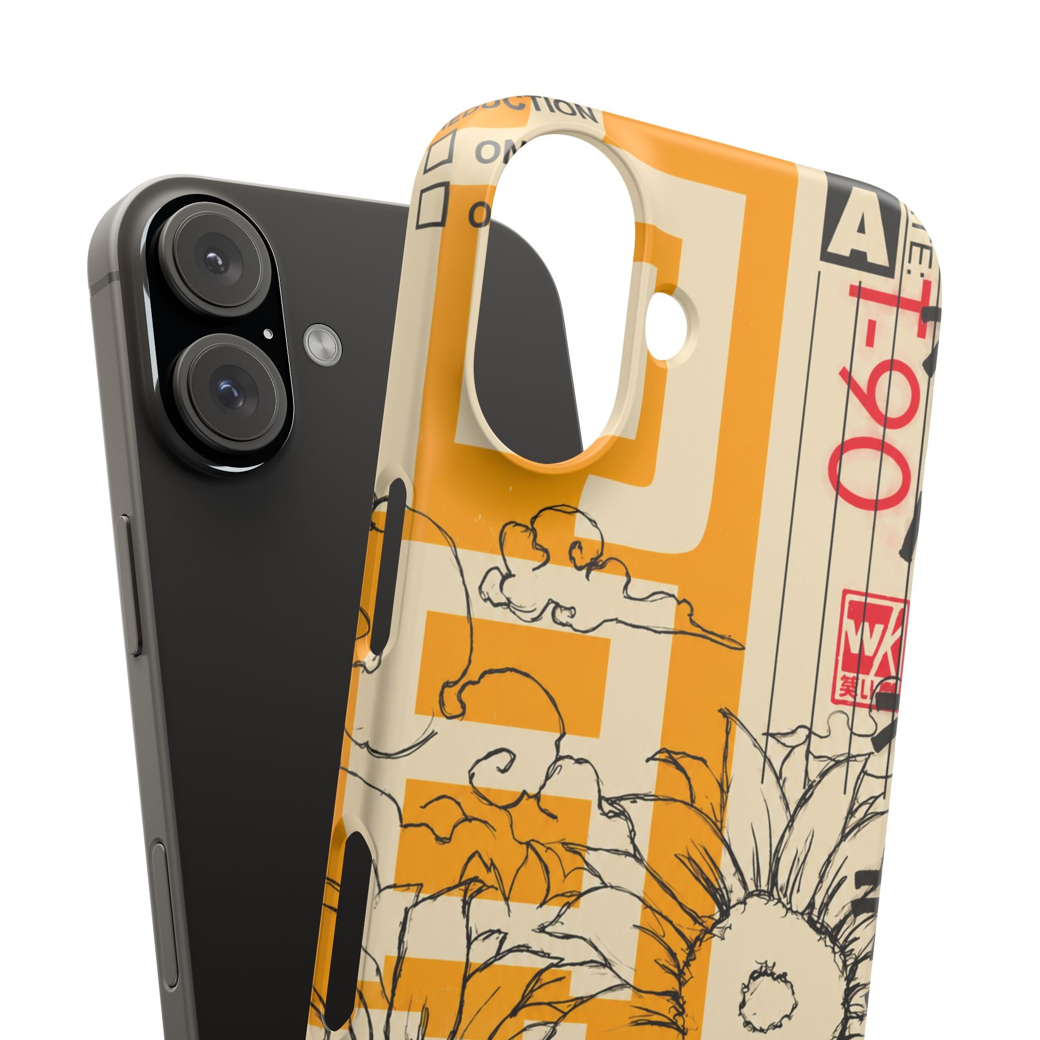 Retro Cassette Floral Phone Case