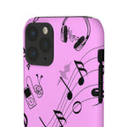 Pink Music Notes Phone Case