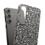Black and White Skull Pattern Phone Case