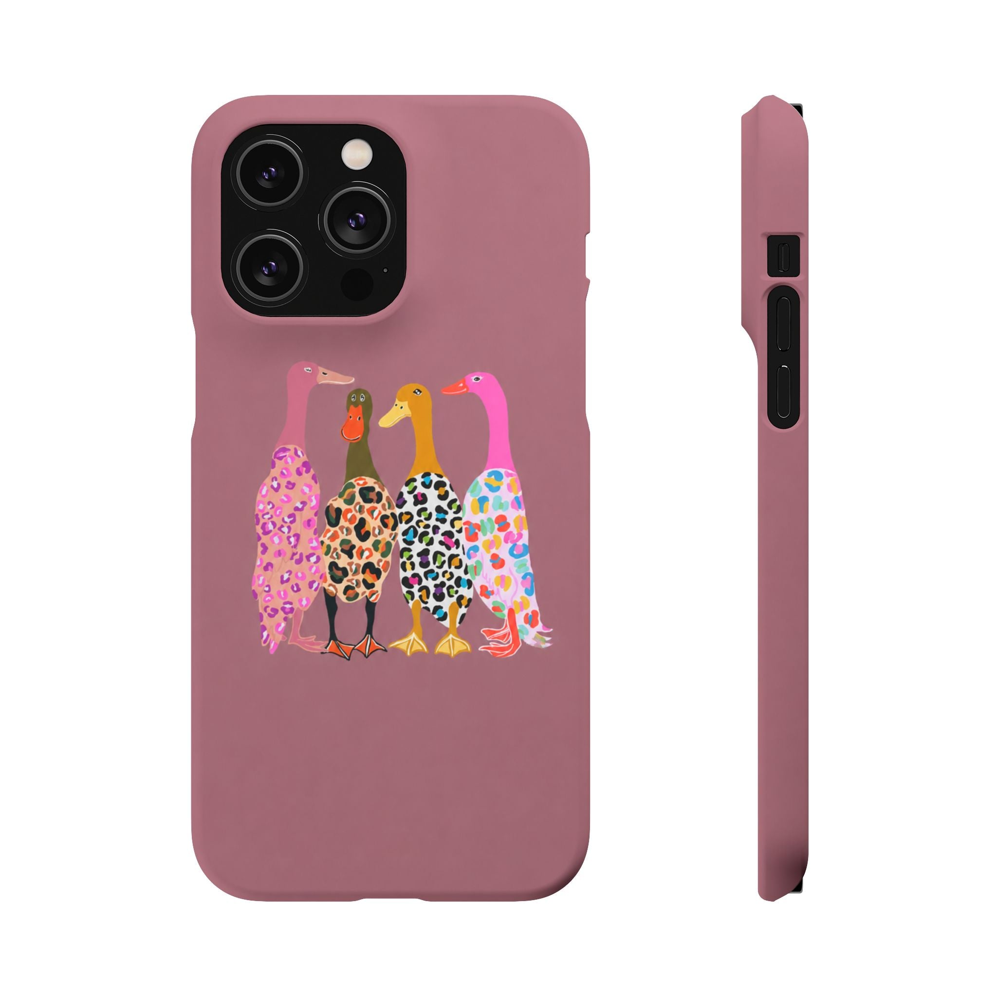 Colorful Leopard Ducks Phone Case