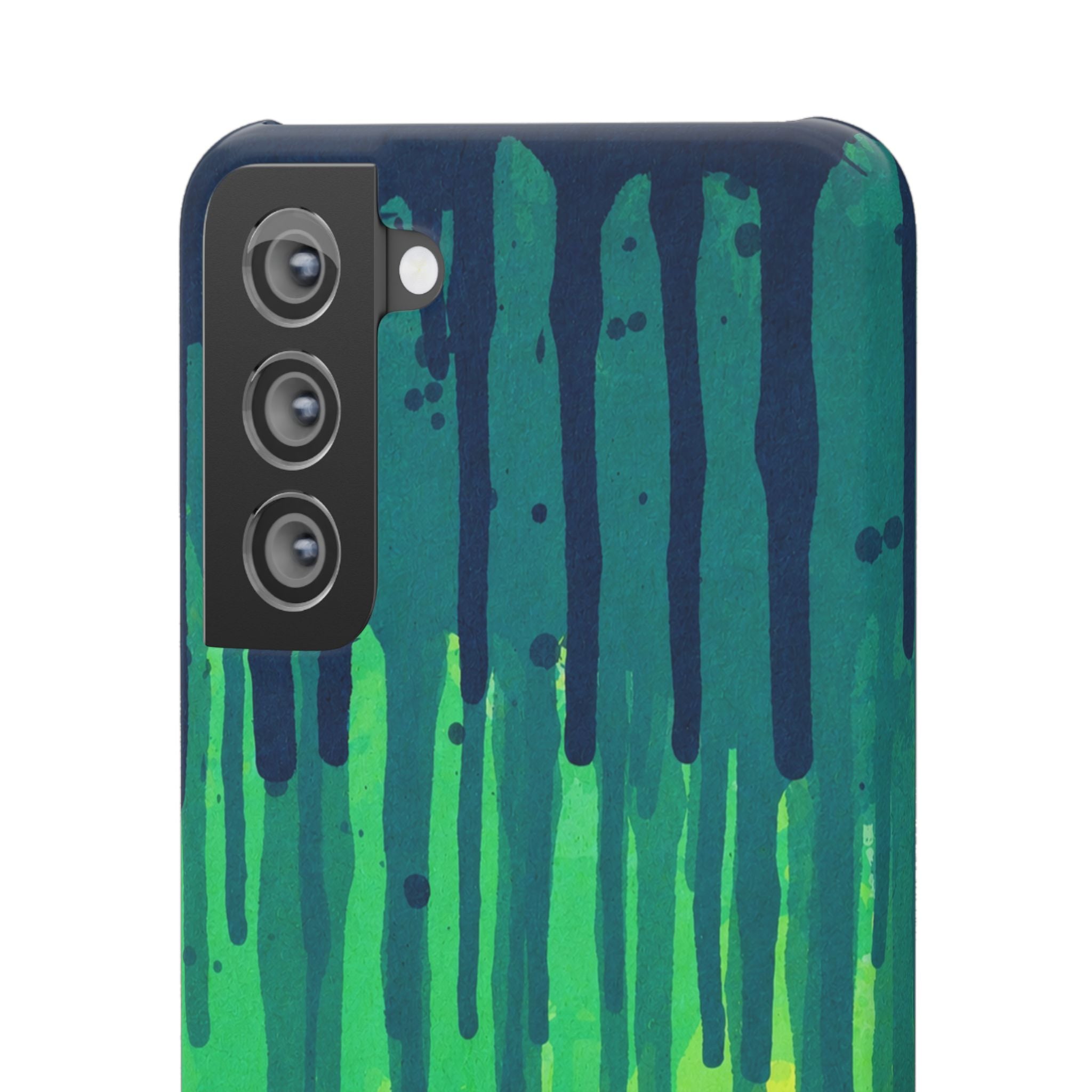 Liquid Emerald – Abstract Drip Phone Case