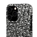 Black and White Skull Pattern Phone Case