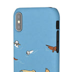 Swimming Dogs Phone Case
