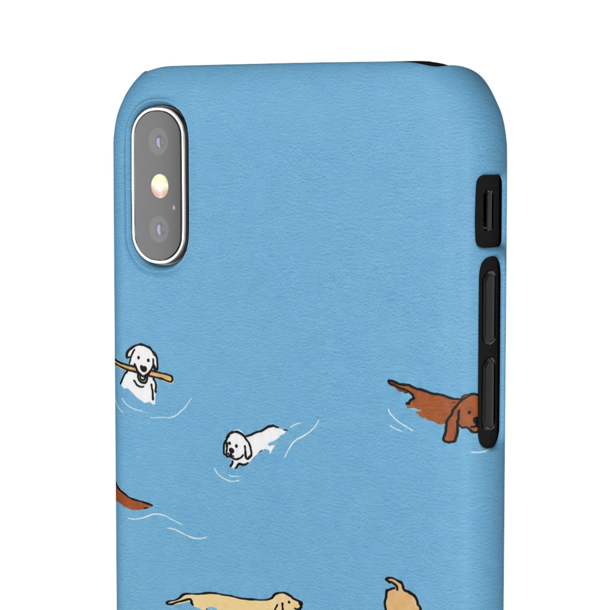 Swimming Dogs Phone Case