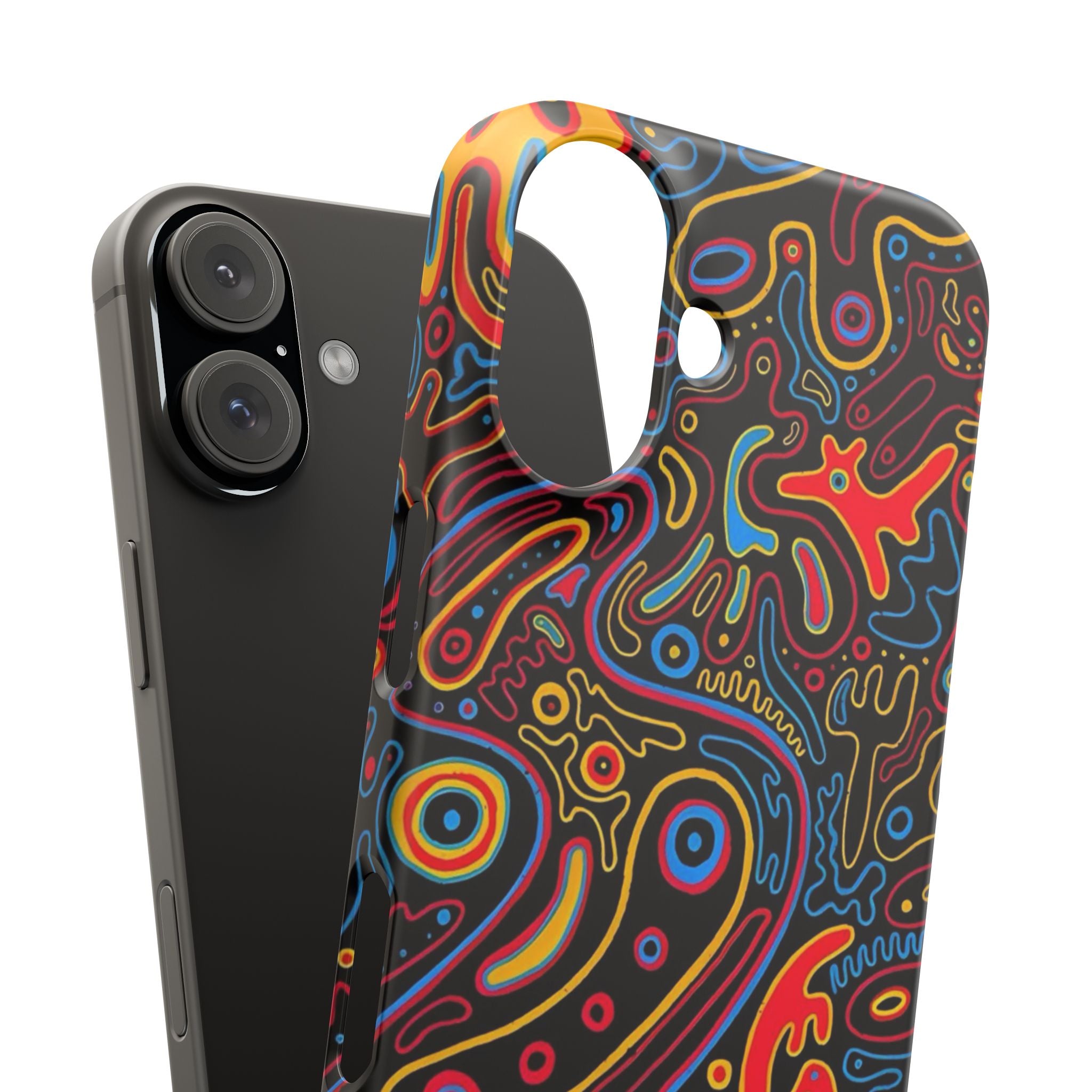 Neon Maze Phone Case