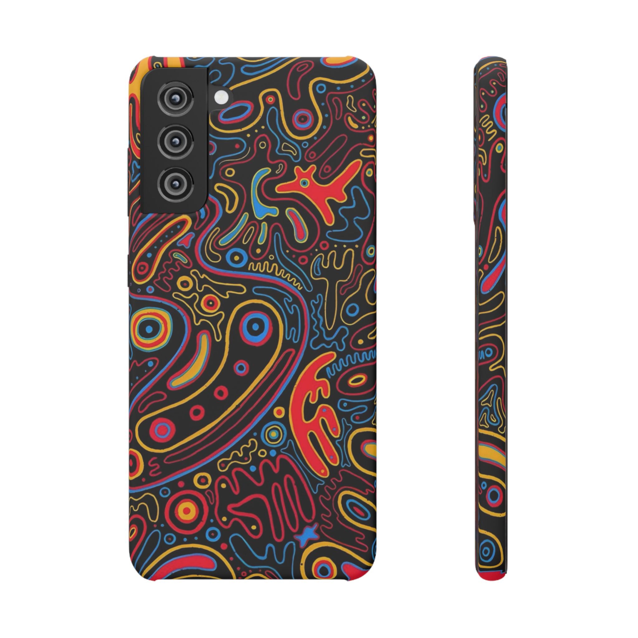 Neon Maze Phone Case