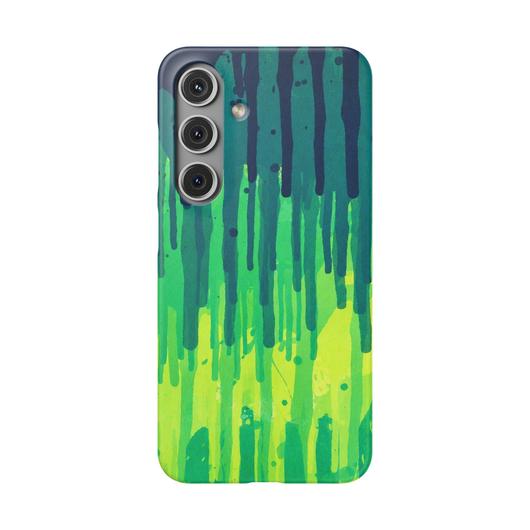 Liquid Emerald – Abstract Drip Phone Case