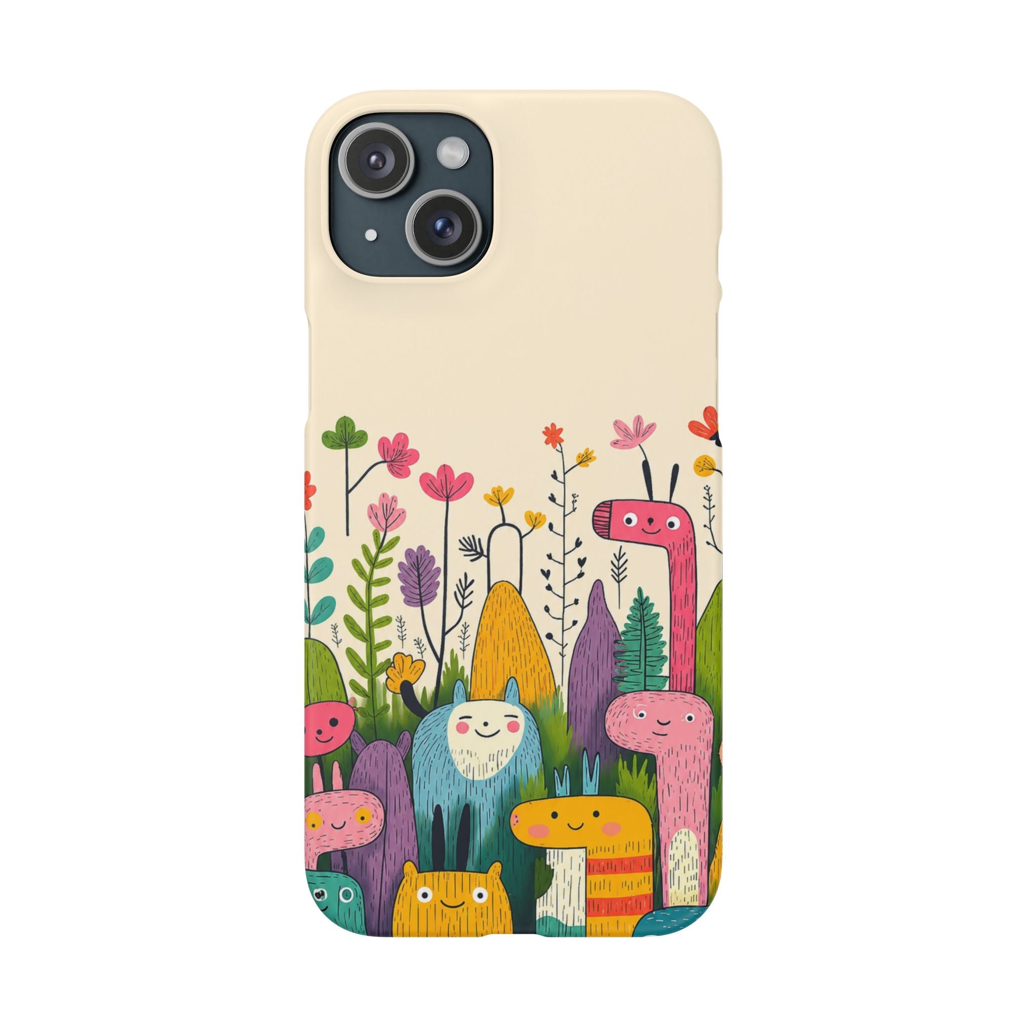 Cute Monster Garden Phone Case