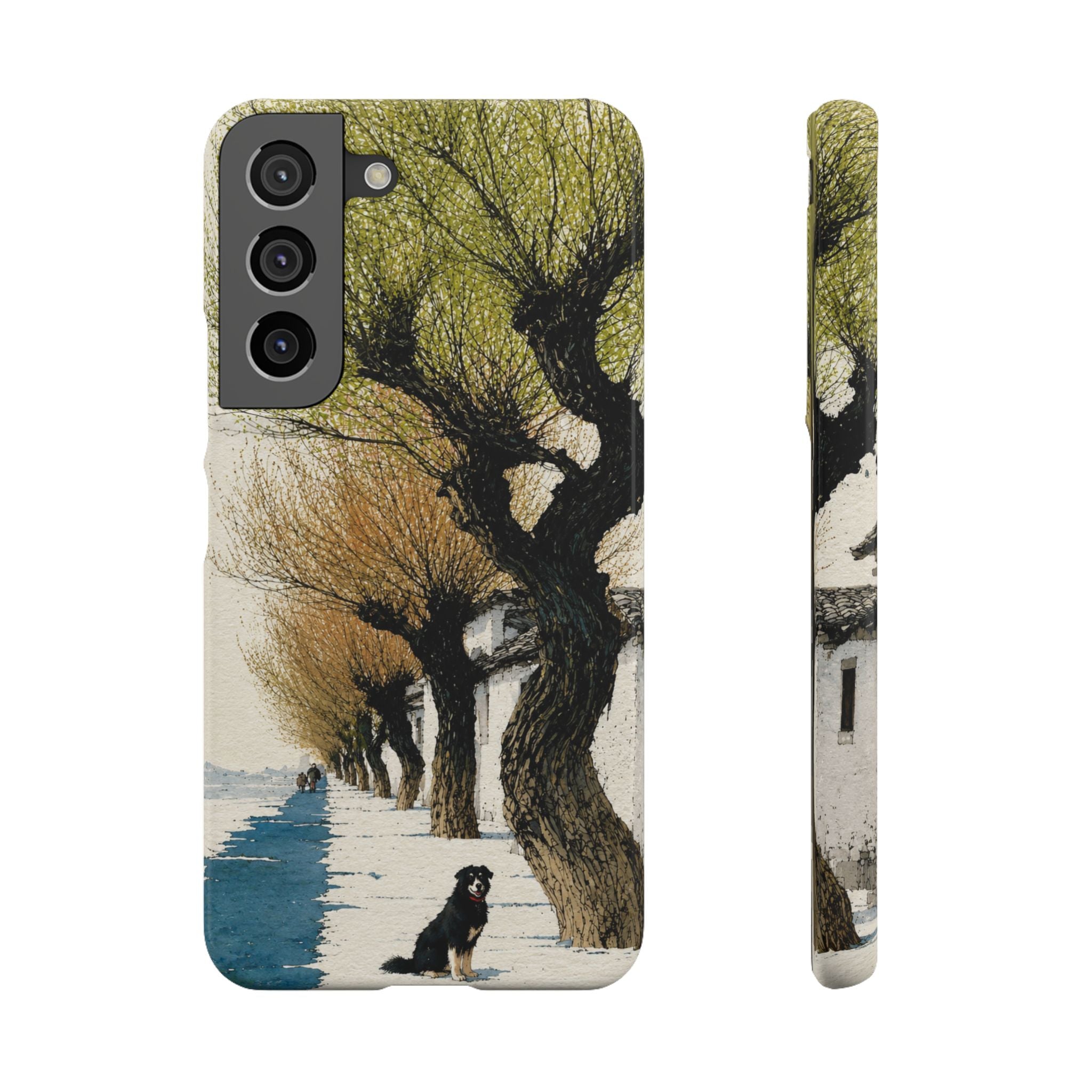 Serene Willow Landscape Phone Case