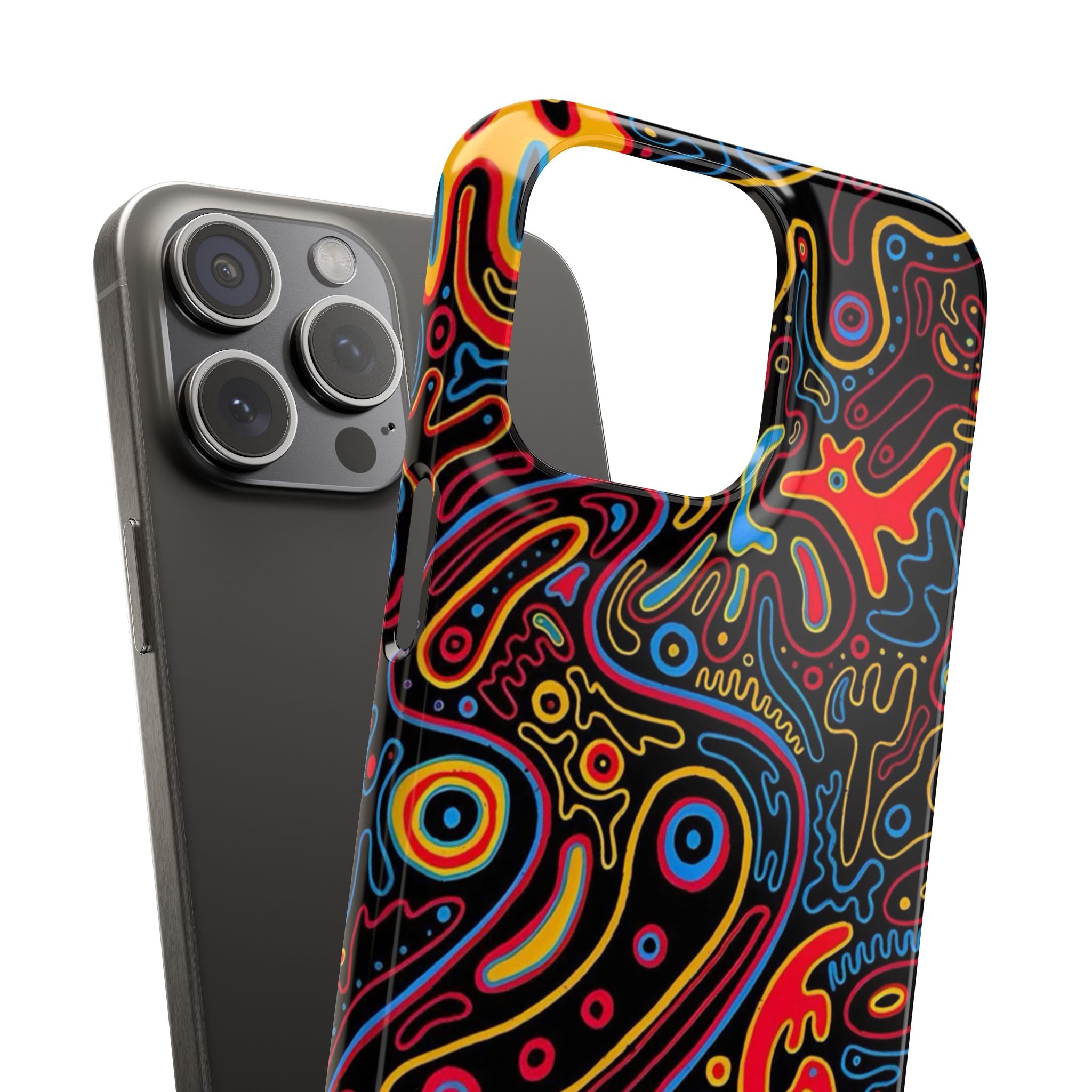 Neon Maze Phone Case