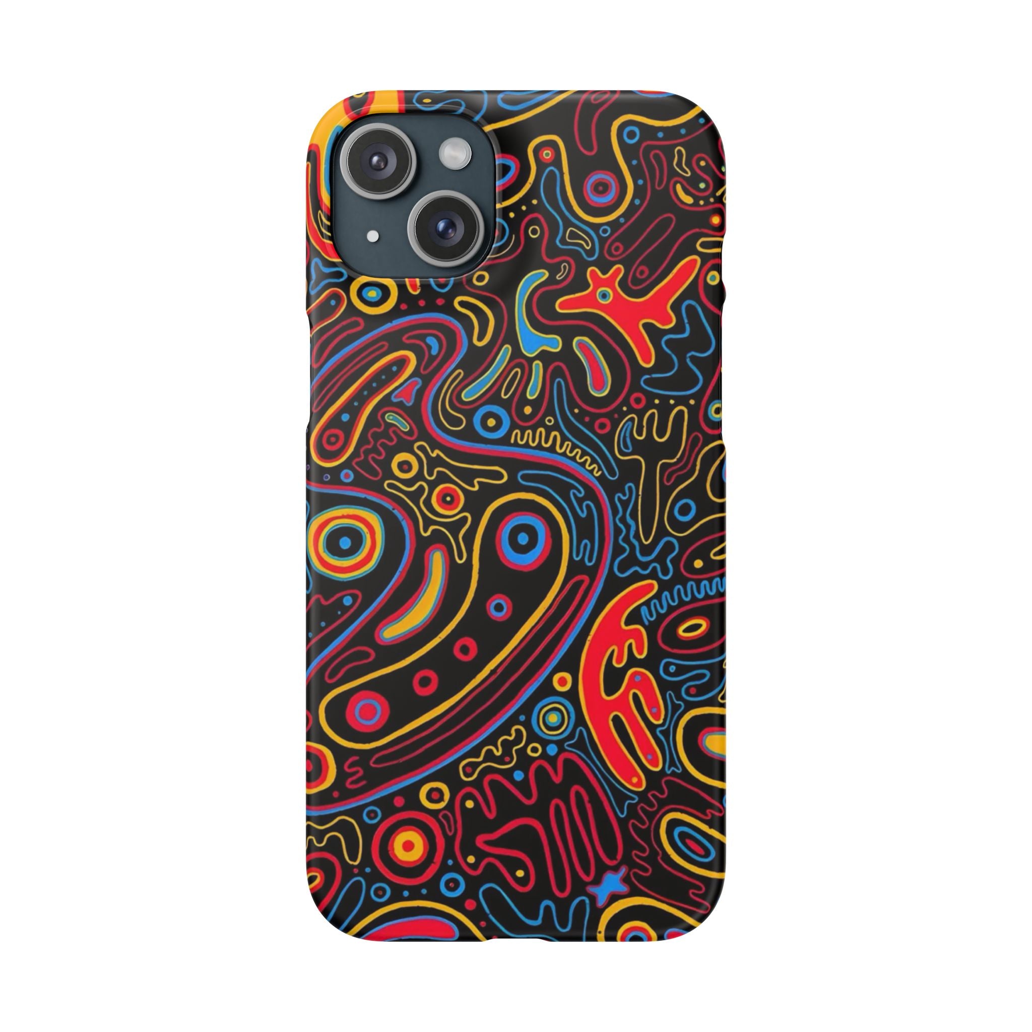 Neon Maze Phone Case
