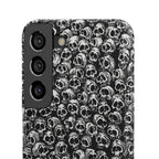 Black and White Skull Pattern Phone Case
