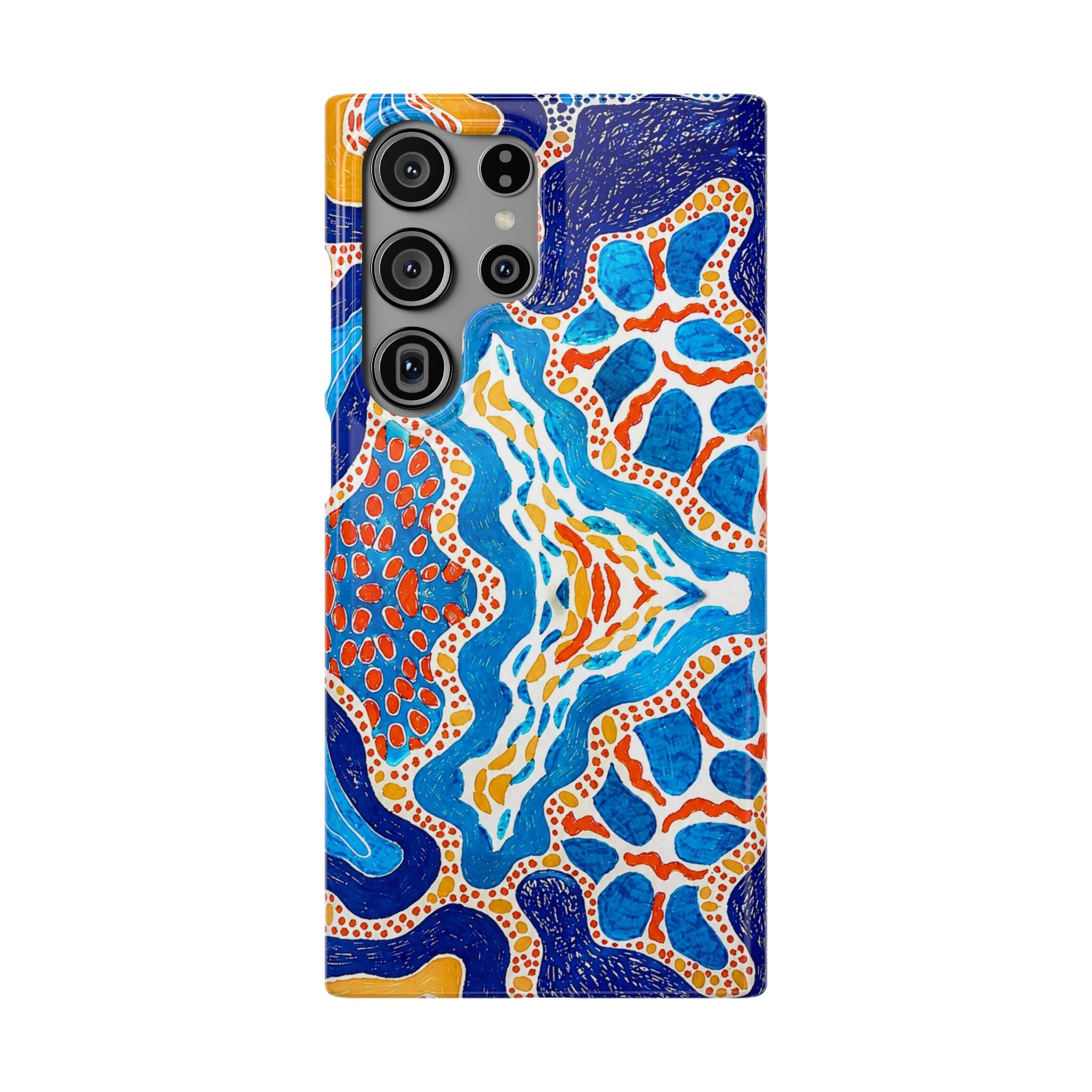 Abstract Blue Pattern Phone Case