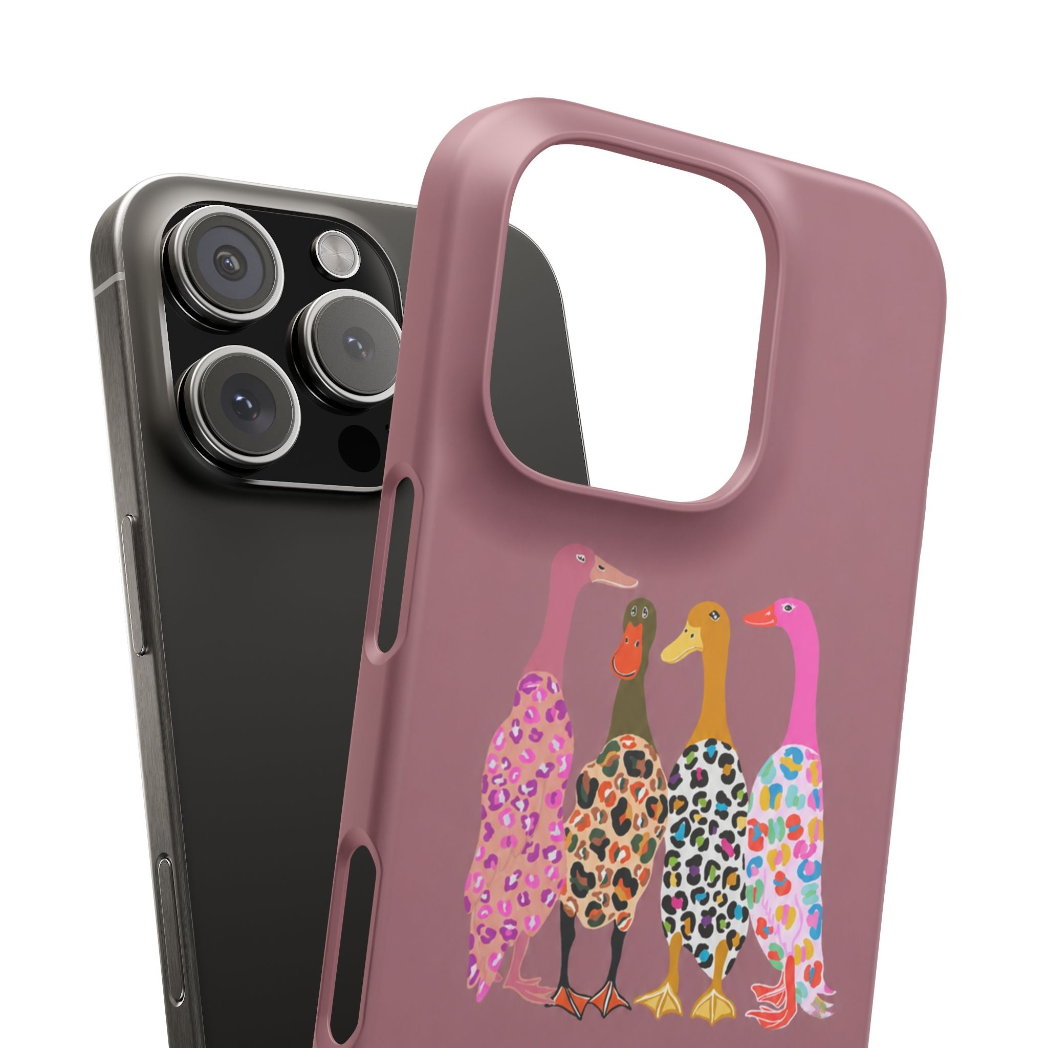 Colorful Leopard Ducks Phone Case