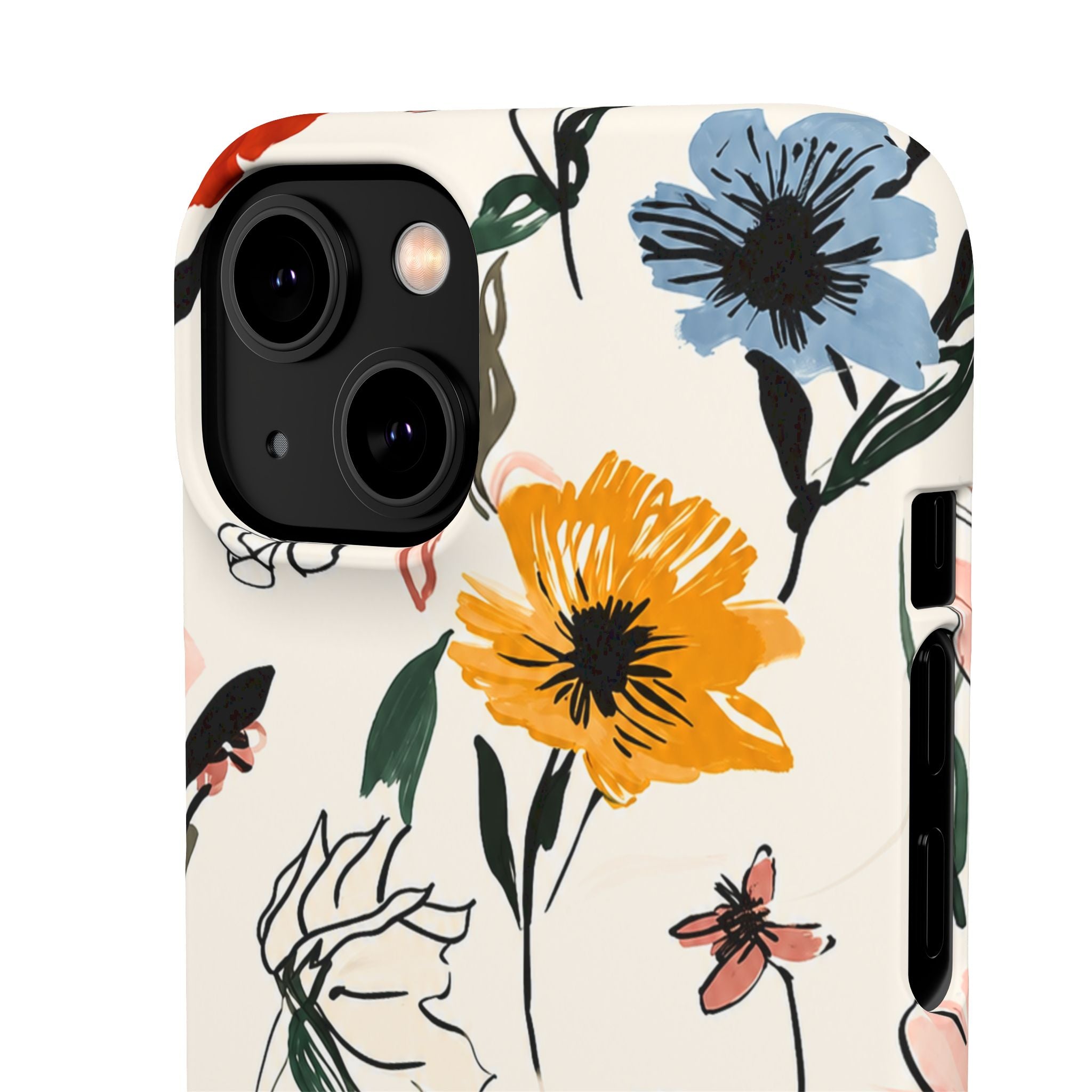Wildflower Sketch Phone Case