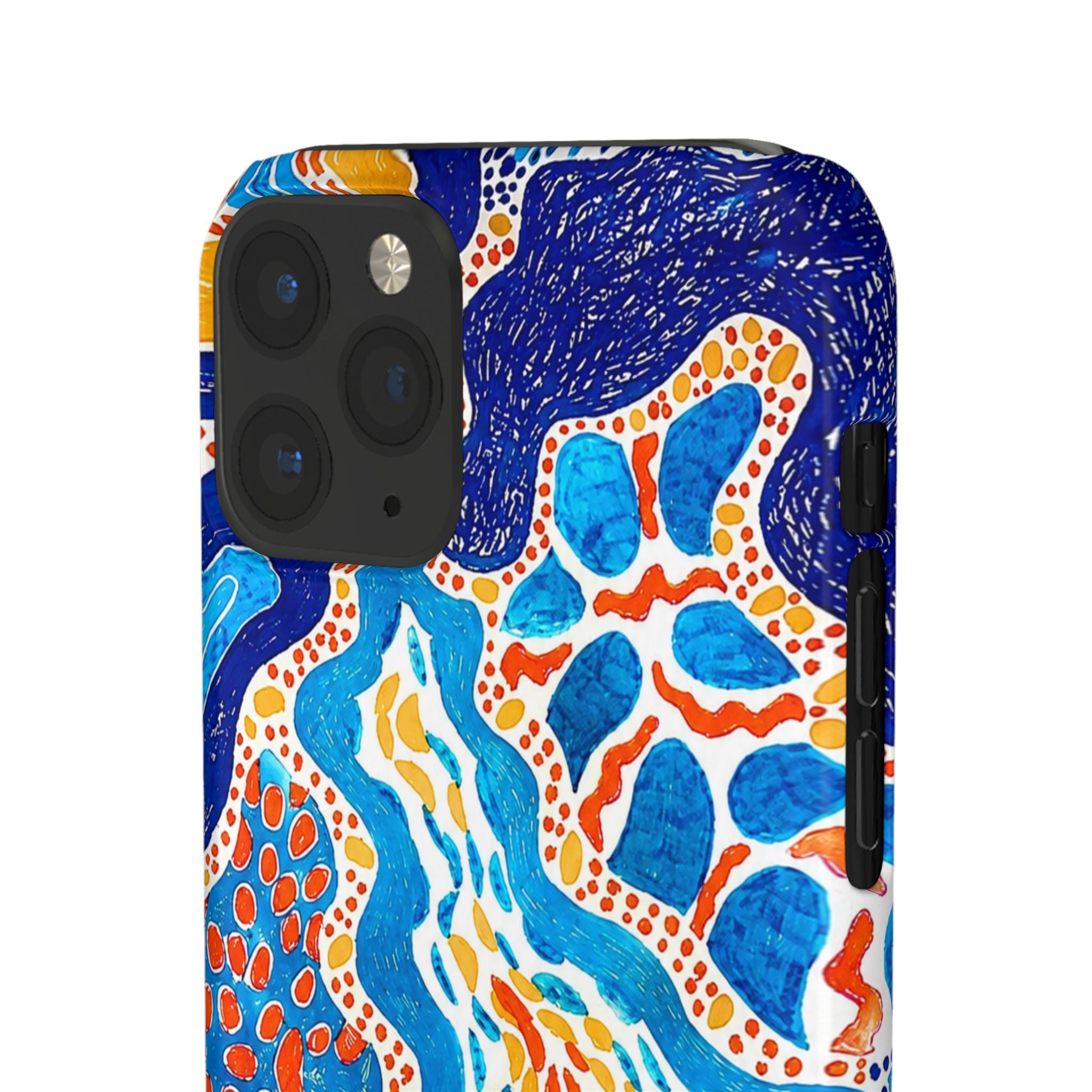 Abstract Blue Pattern Phone Case