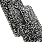 Black and White Skull Pattern Phone Case